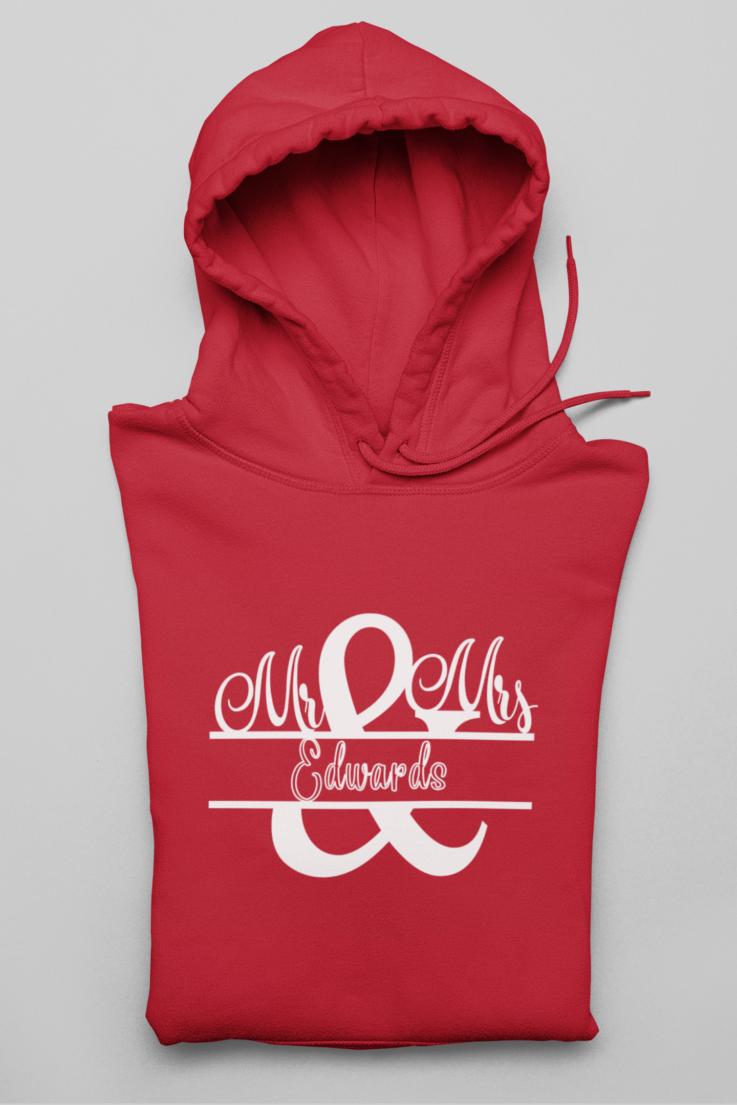 Hooded Sweatshirt - Mr & Mrs Design