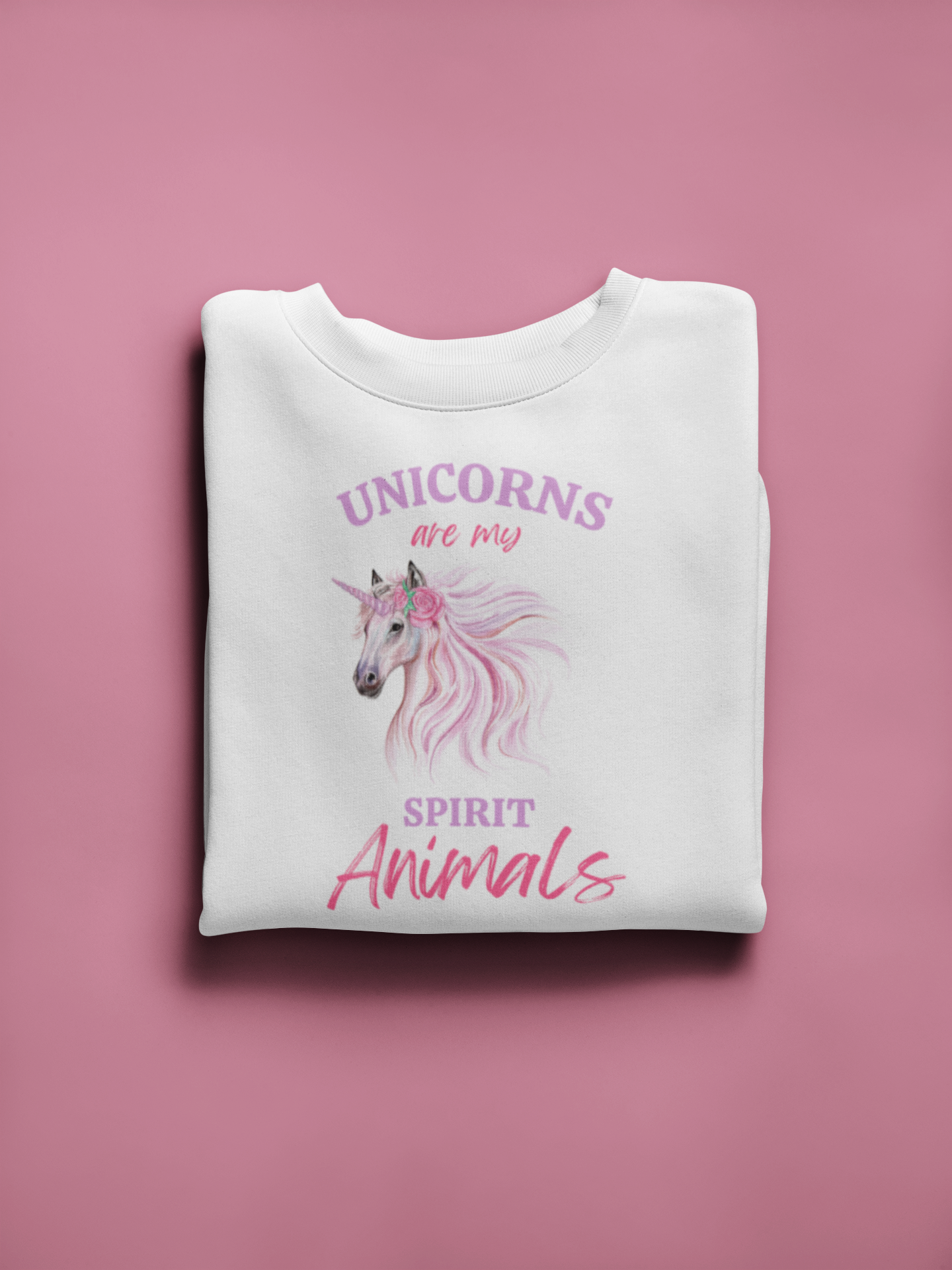 Magical Unicorn Kids Sweatshirt - "Unicorns are My Spirit Animals"