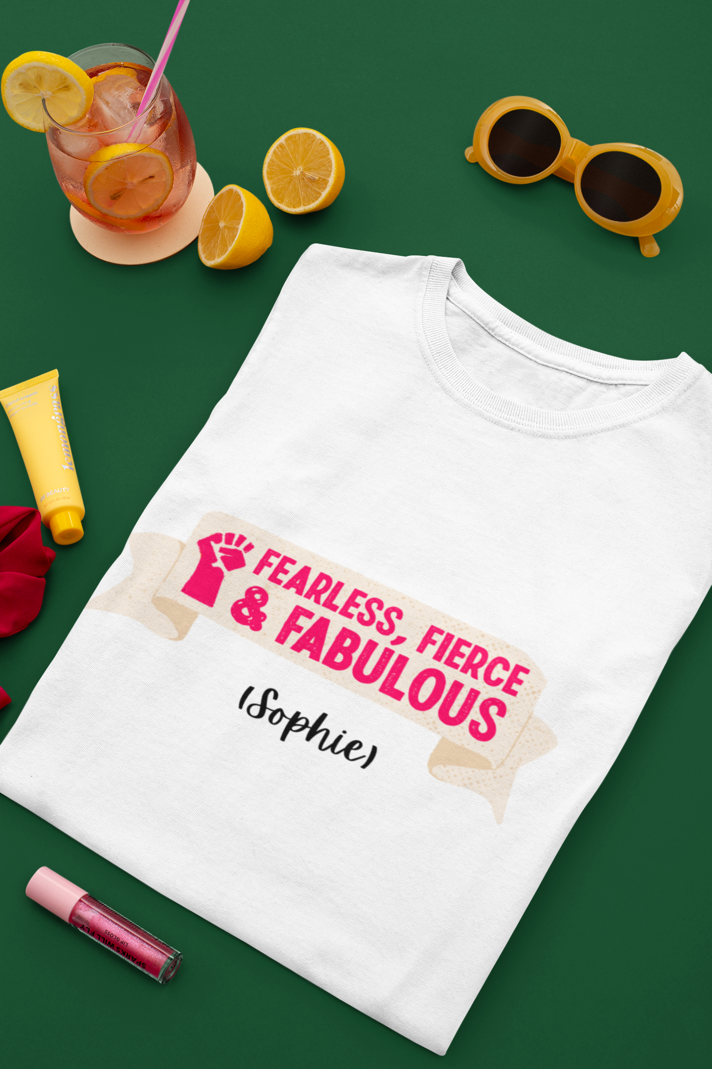 Fearless, Fierce, and Fabulous Custom Name T-Shirt