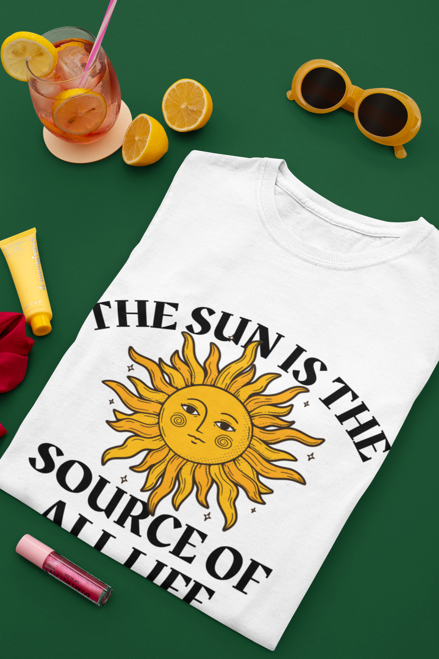 Sun Painting Unisex Tee, Source of Life T-Shirt, Brilliant Print Quality, Peaceful Shirt