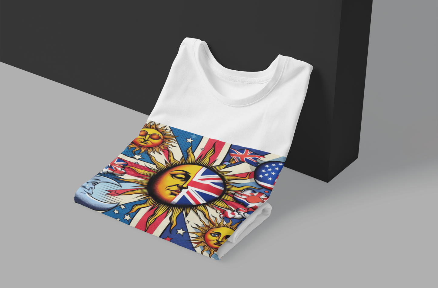 UK Flag with Sun T-Shirt
