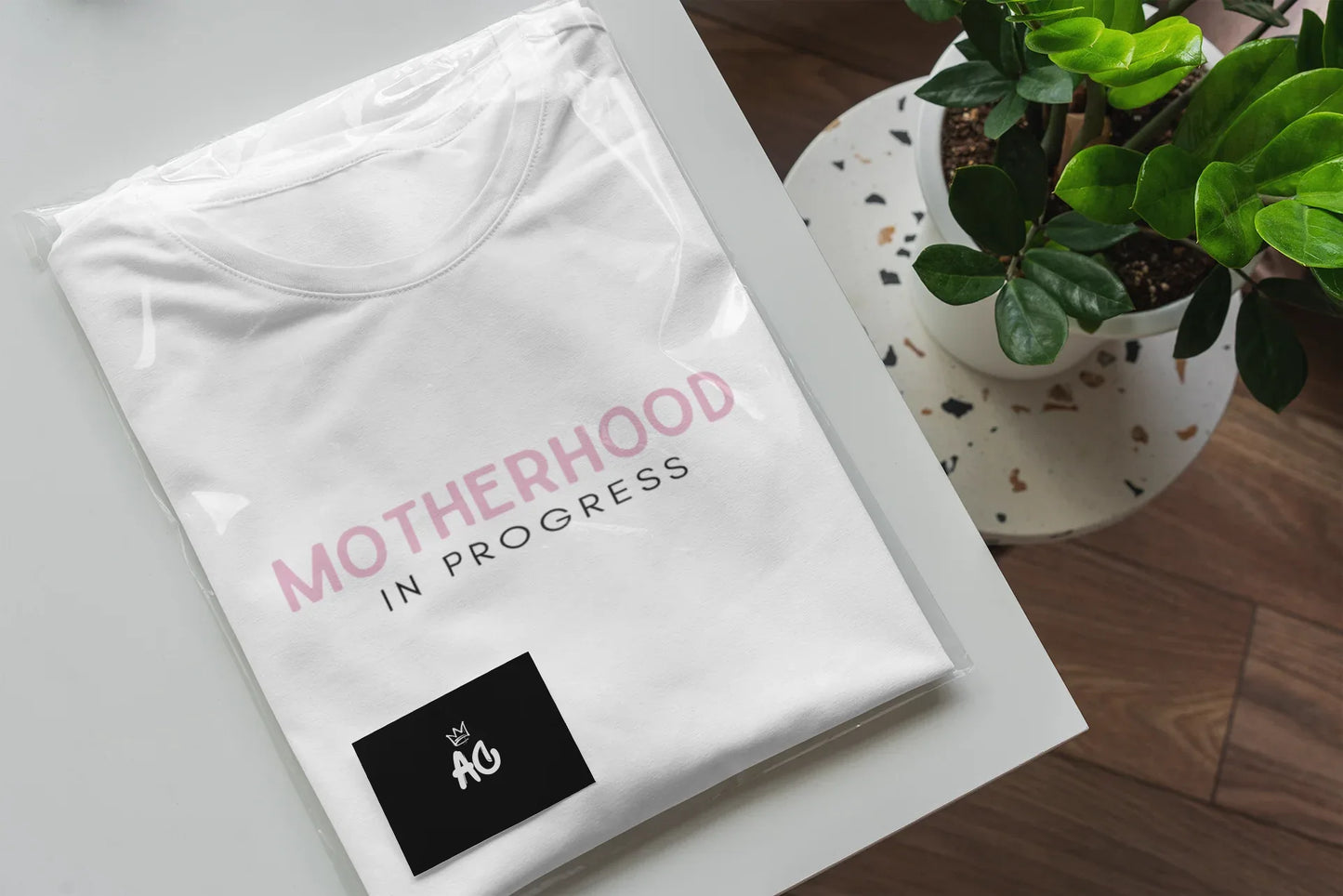 Motherhood in Progress Heavy Cotton Tee - Alley Crafters