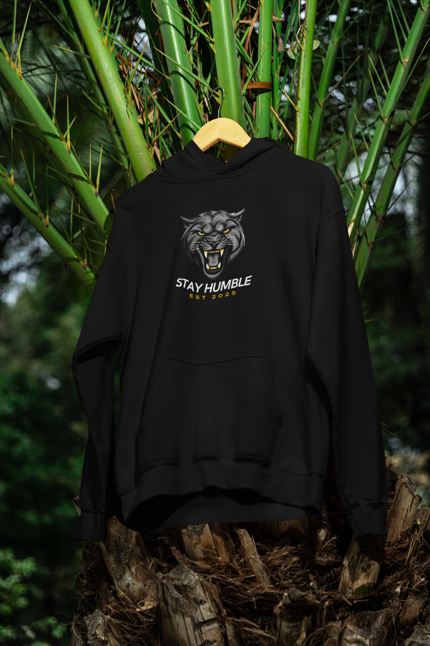 Hooded Sweatshirt stay humble lion