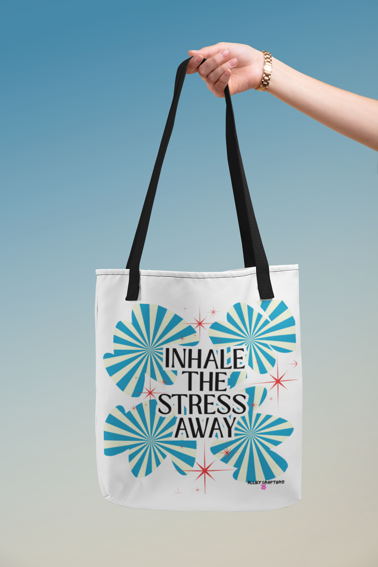 Inhale the Stress Away - Tote Bag