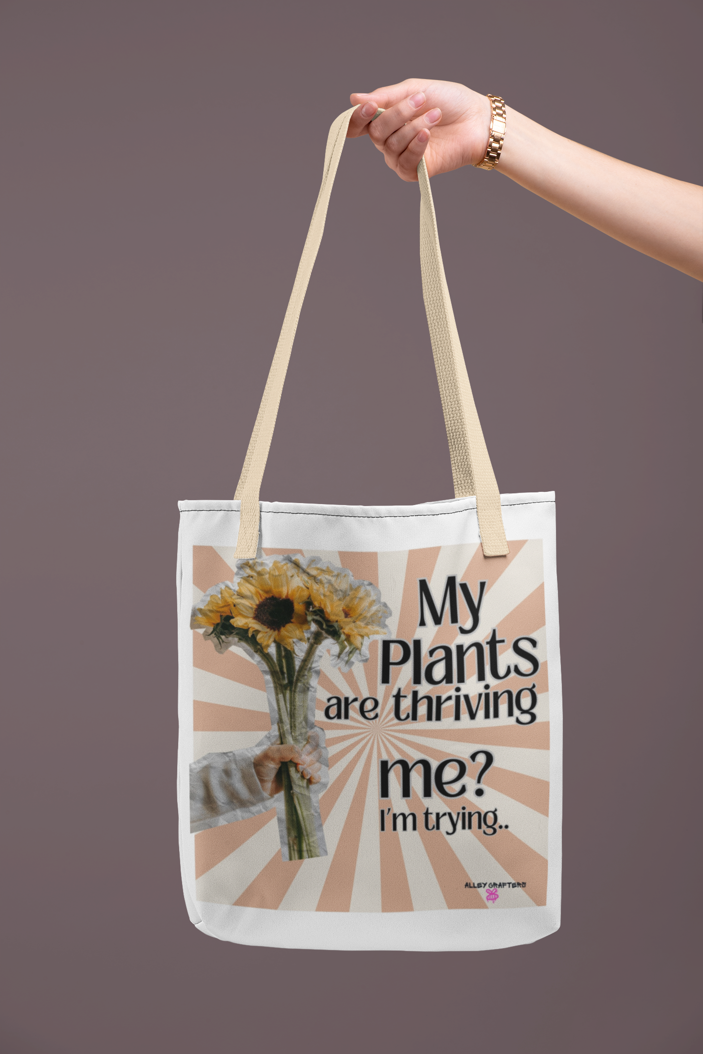 My Plants Are Thriving, Me? I'm Trying. Tote Bag