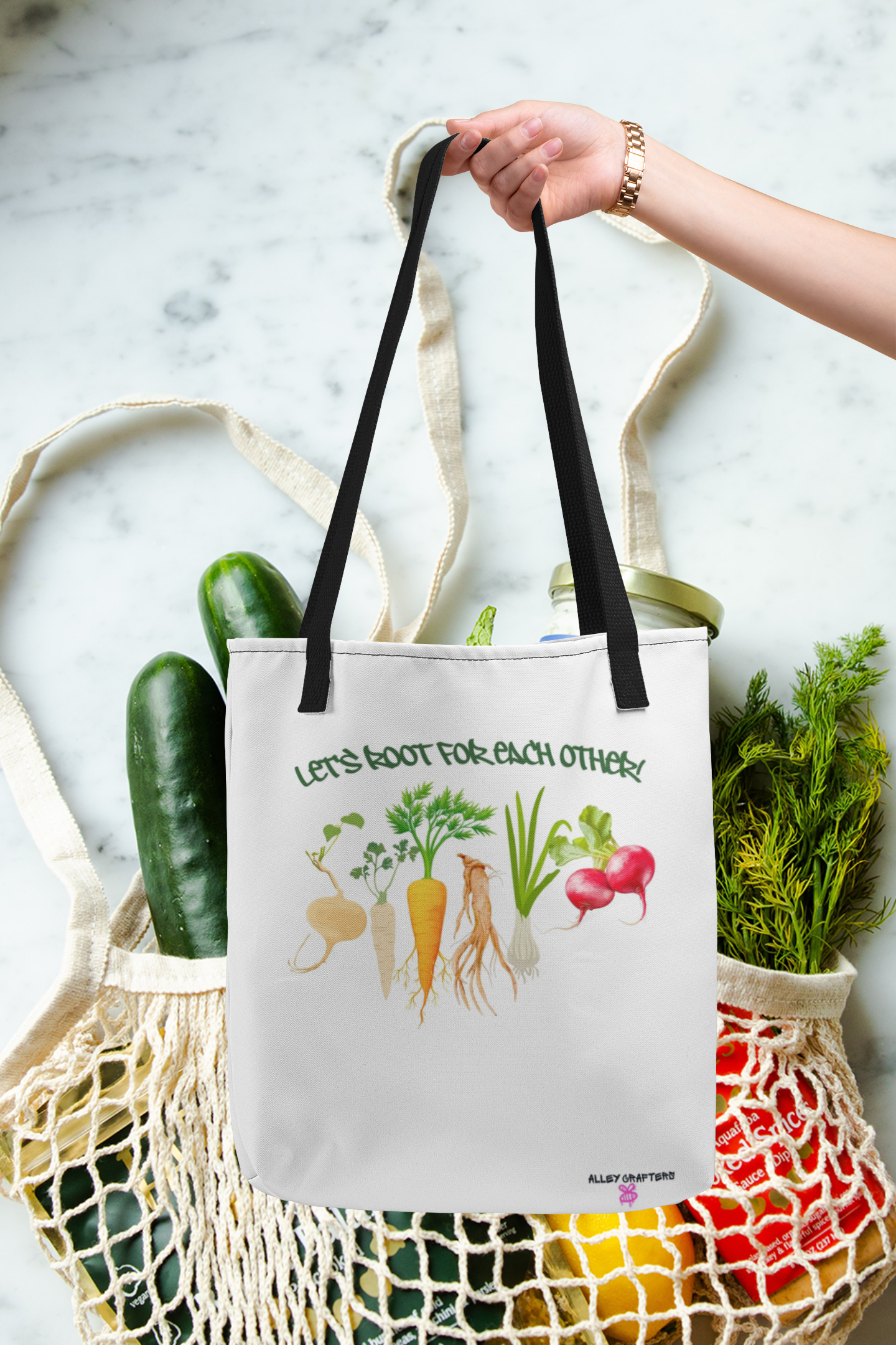 Let’s Root for Each Other -Tote Bag