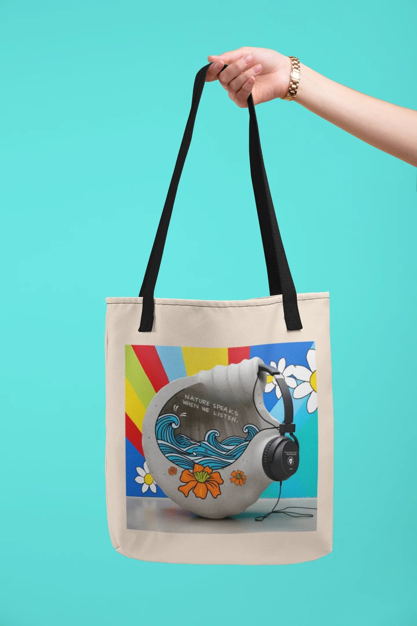 Tote Bag Nature Speaks - Alley Crafters