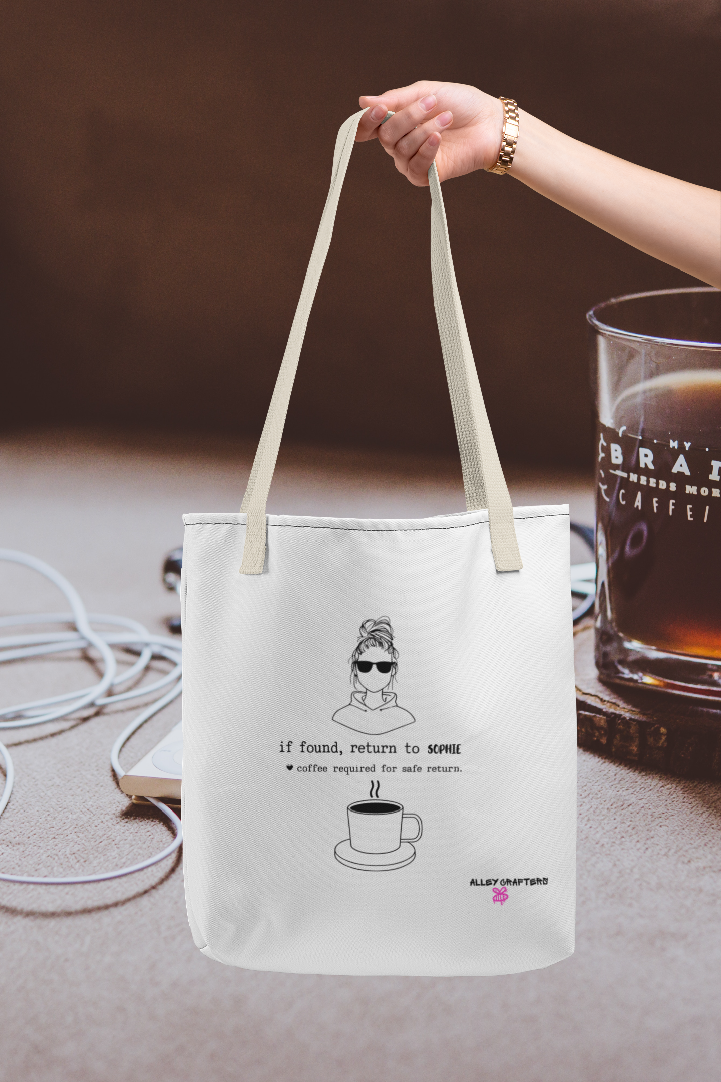 Personalised "If Found" Tote Bag