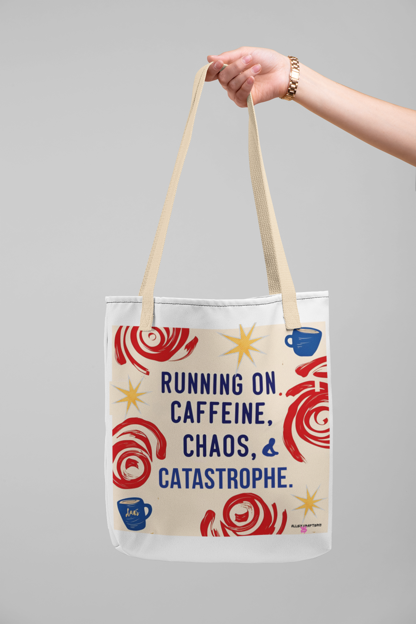 Caffeine Chaos Tote Bag