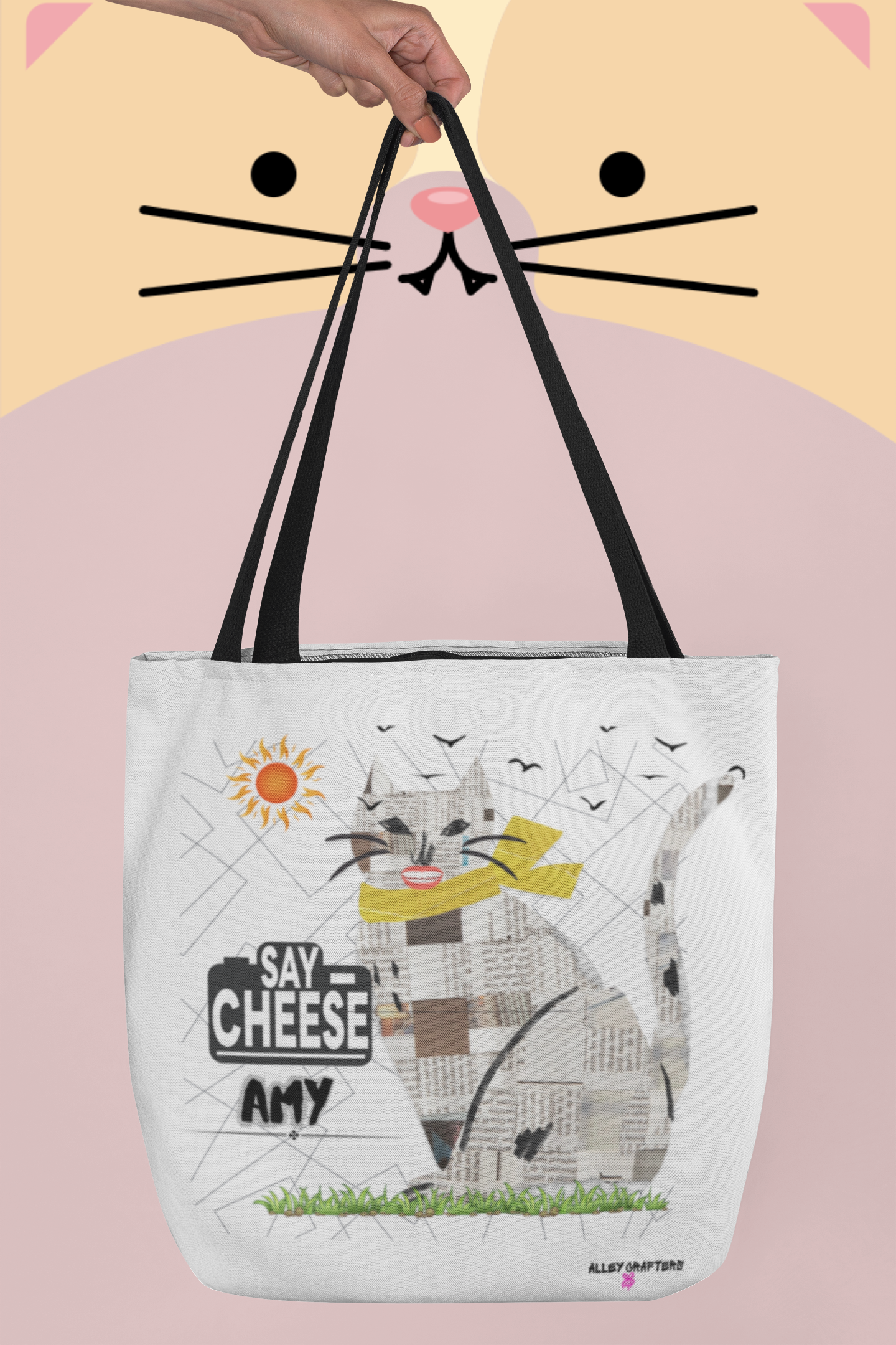 Say Cheese (Name) Tote Bag