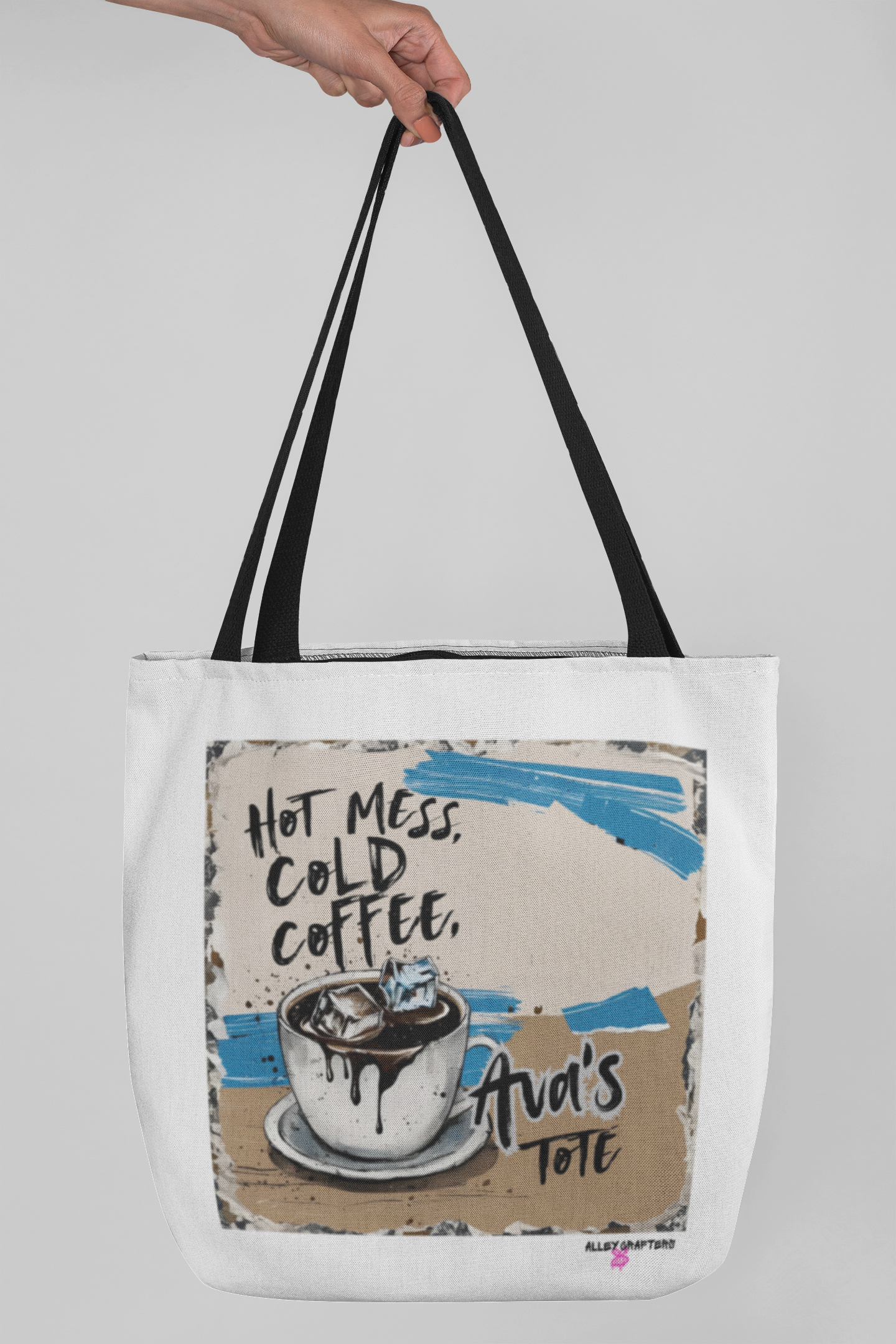 Hot Mess Cold Coffee- Tote Bag