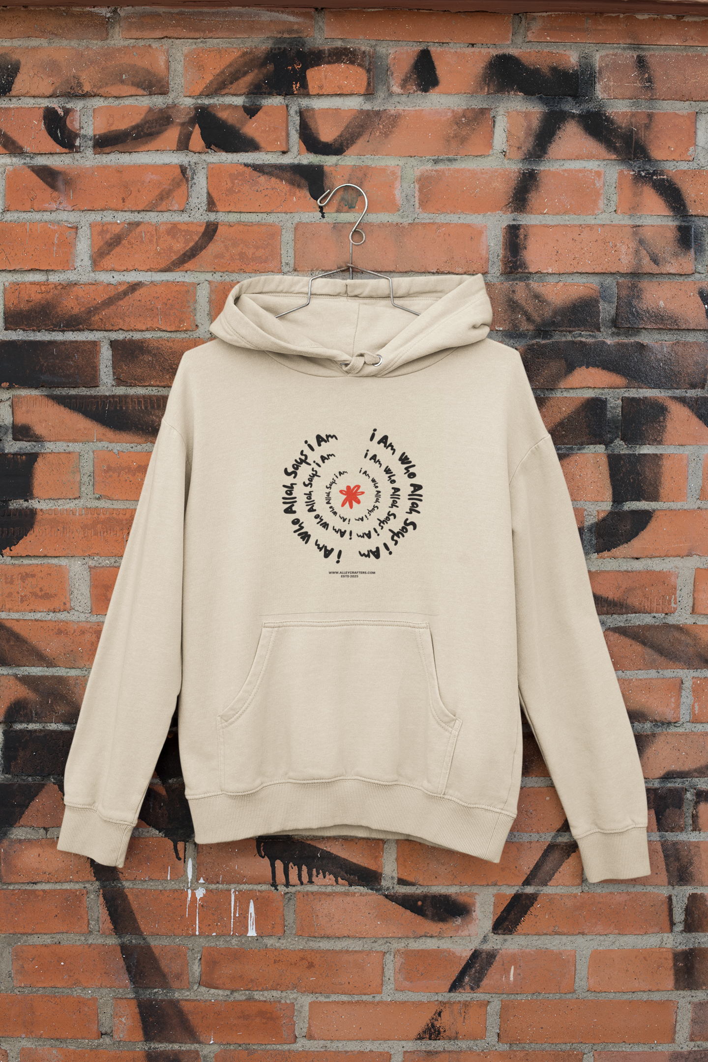 Islamic Hooded Sweatshirt - I am who Allah says i am
