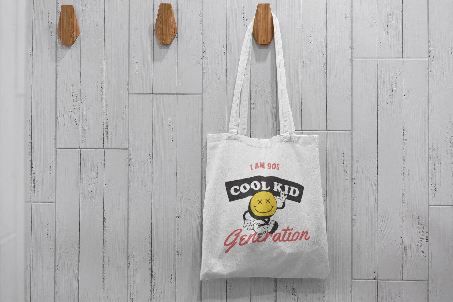 Cotton Tote Bag - 90's Cool Kid Generation