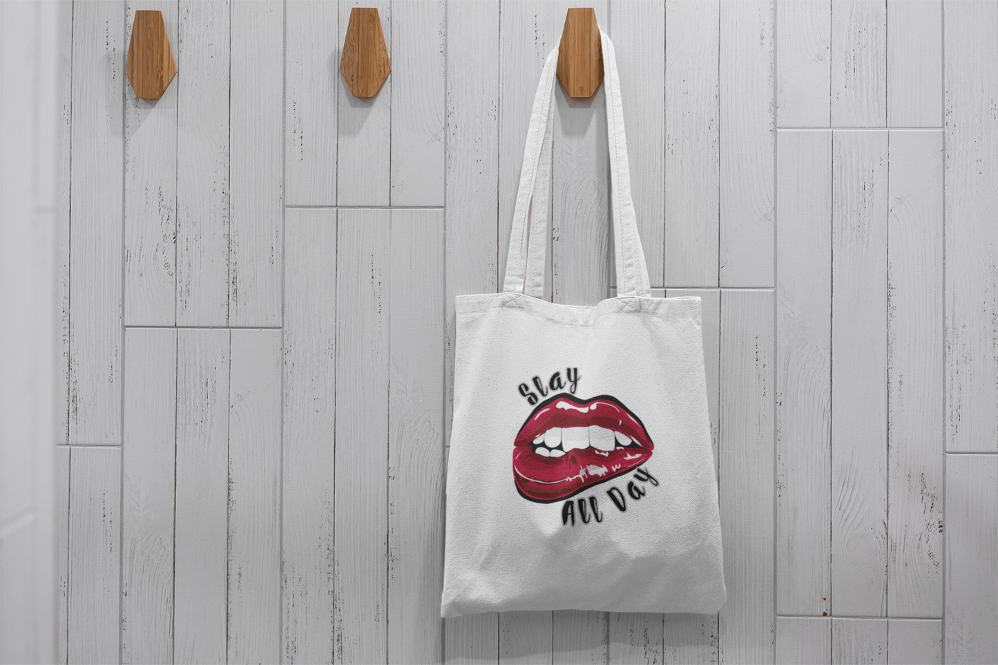 'Slay All Day' Canvas Tote Bag