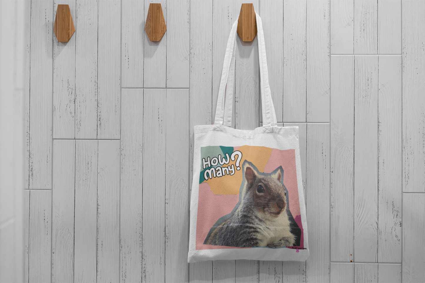Funny Squirrel Canvas Tote Bag
