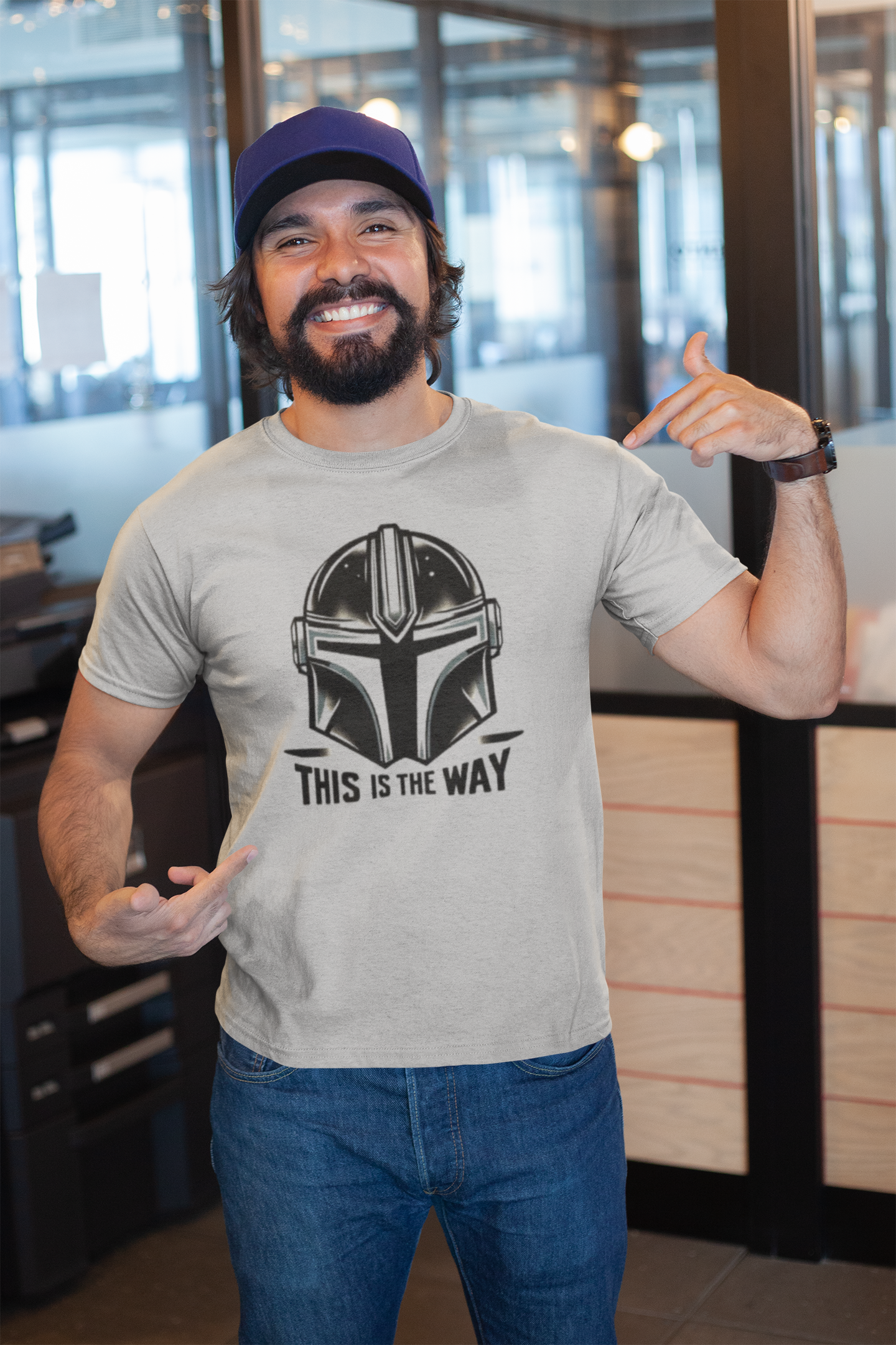 Star Wars Unisex Softstyle T-Shirt - This is the Way Design