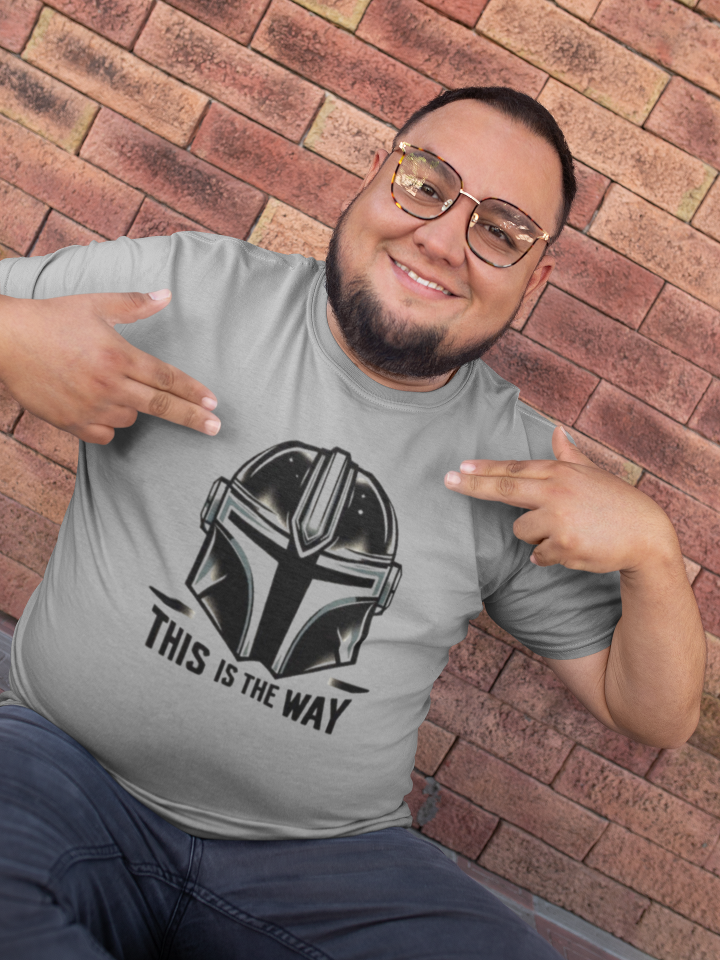 Star Wars Unisex Softstyle T-Shirt - This is the Way Design
