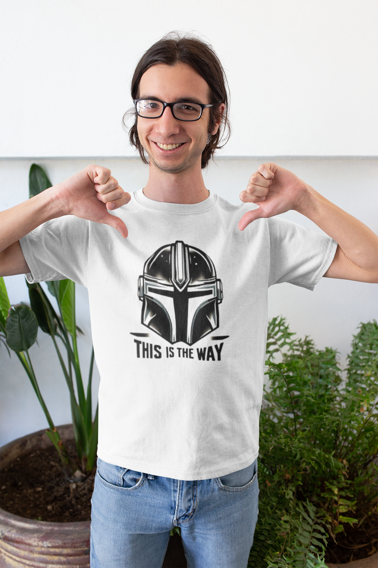 Star Wars Unisex Softstyle T-Shirt - This is the Way Design