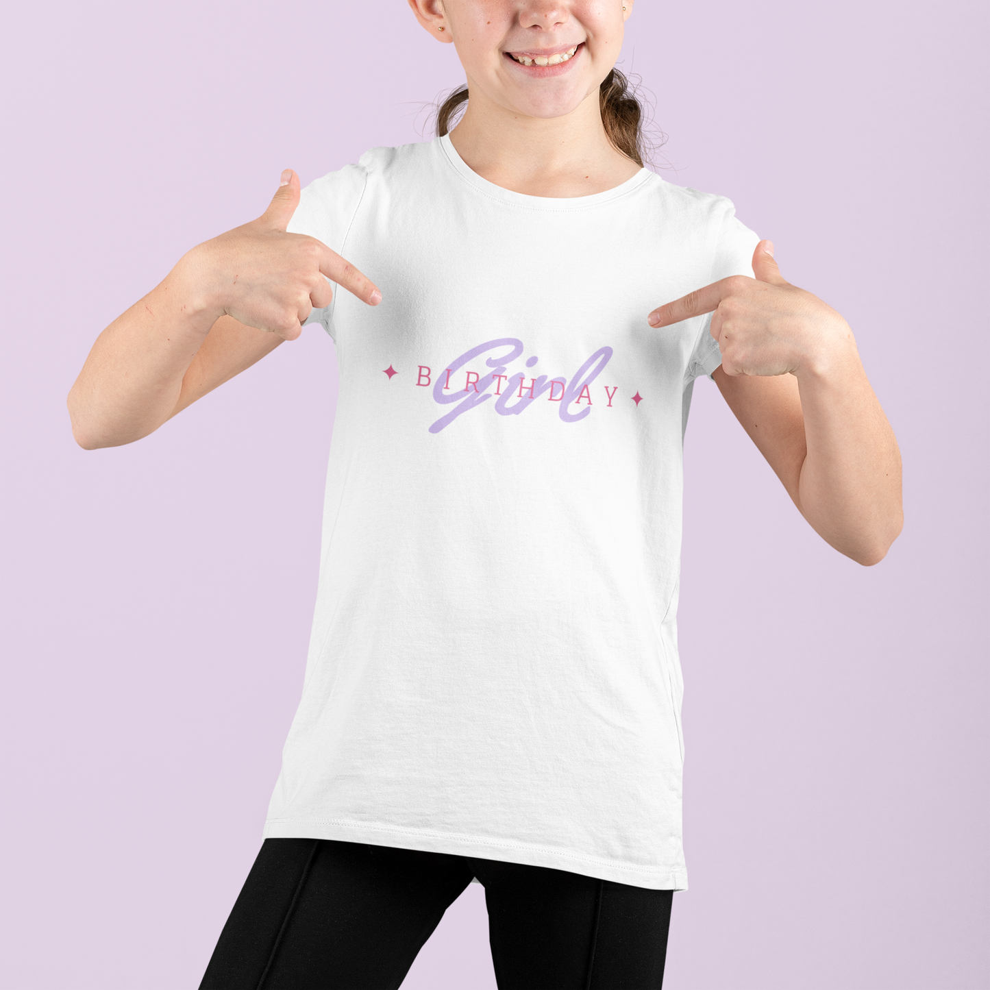 Kids Tee - Birthday Girl Design