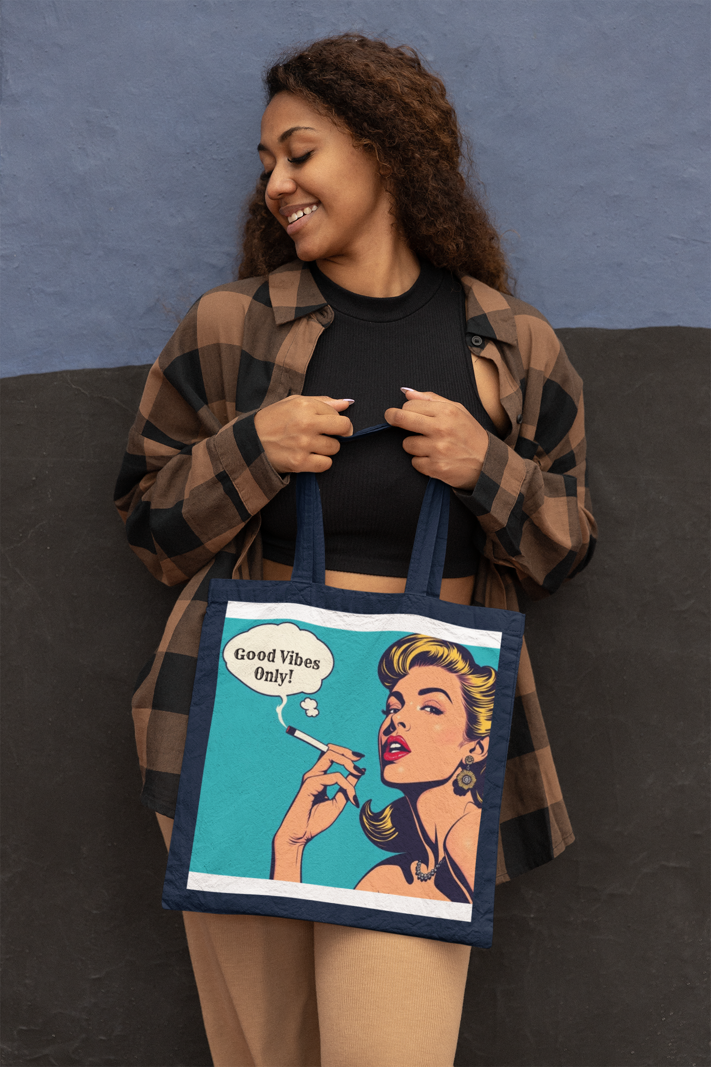 Pop Art Tote – Your Vibe, Your Words