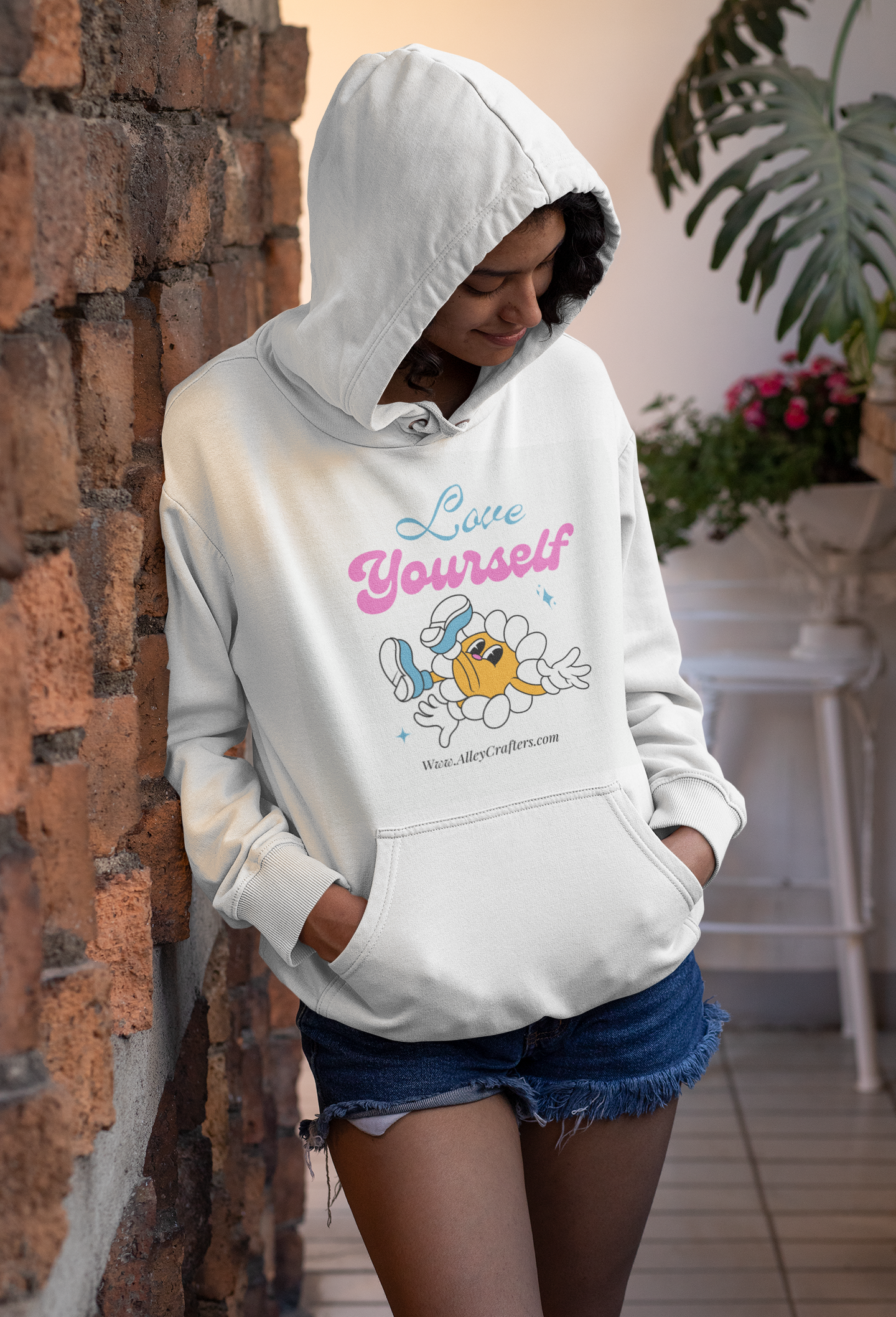 Hooded Sweatshirt - love yourself