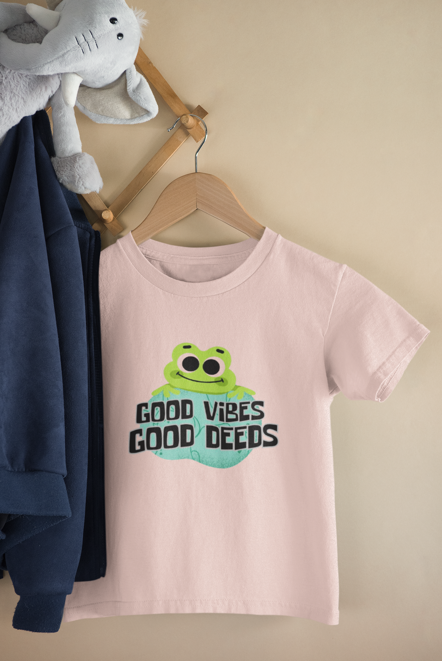 Good Vibes & Good Deeds Toddler Tee - Fun and Positive Short Sleeve Shirt