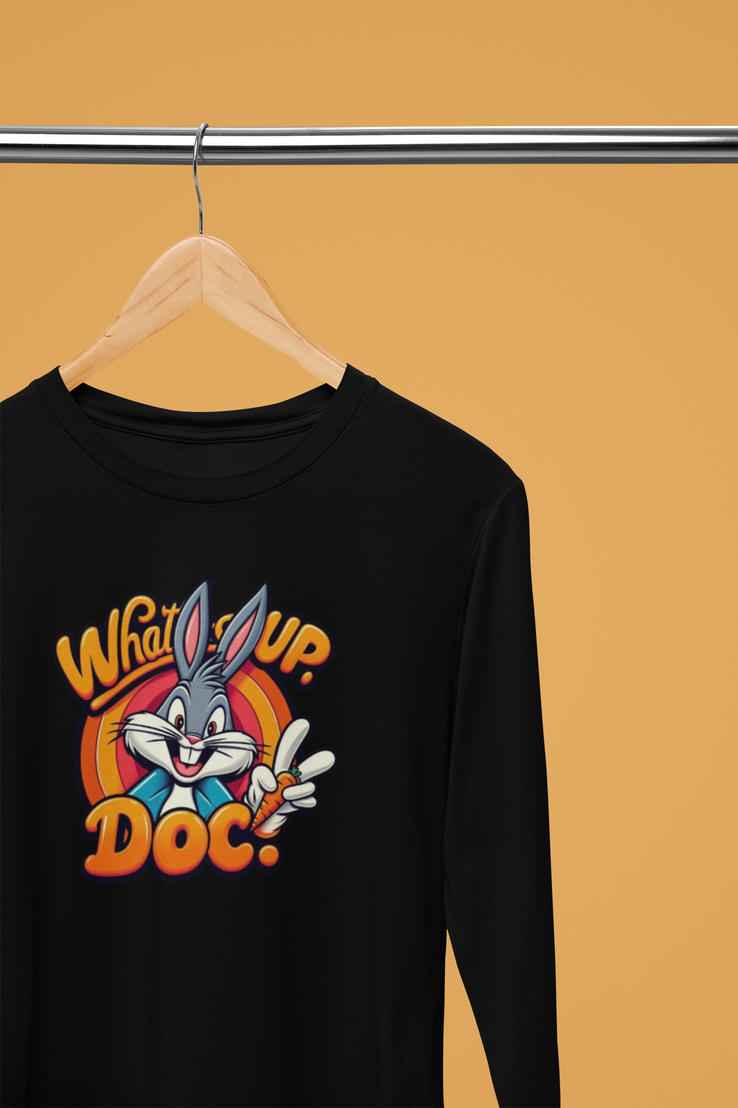 Long Sleeve Tee What's up Doc Unisex Jersey