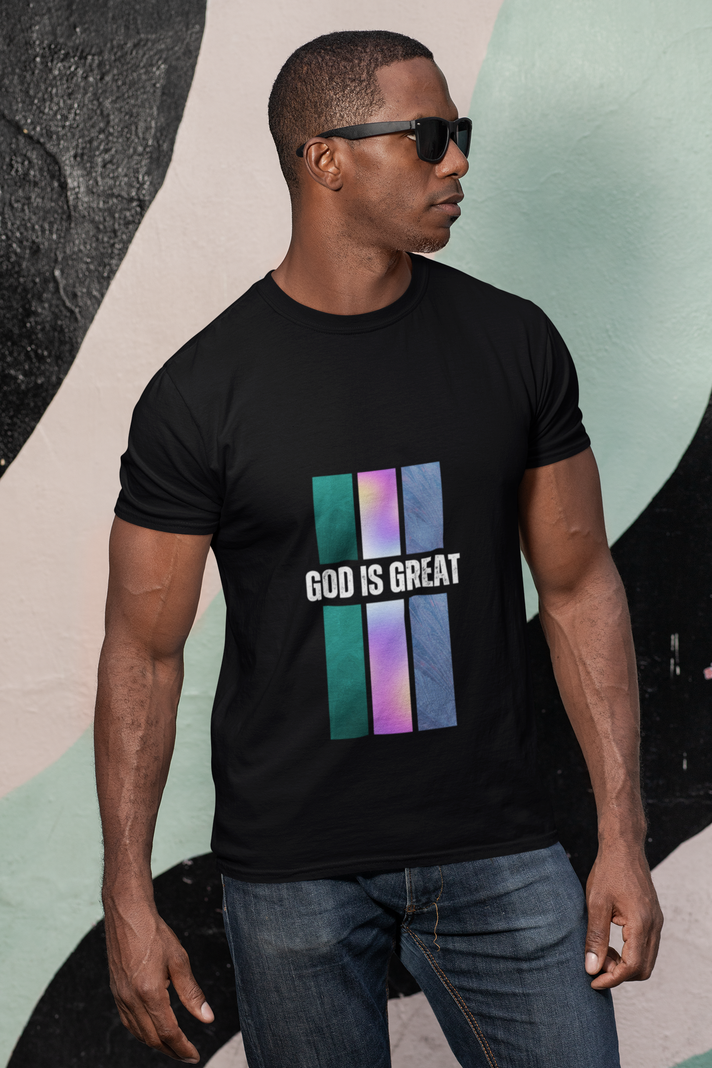 Religious Graphic Tee - God Is Great Unisex Softstyle T-Shirt