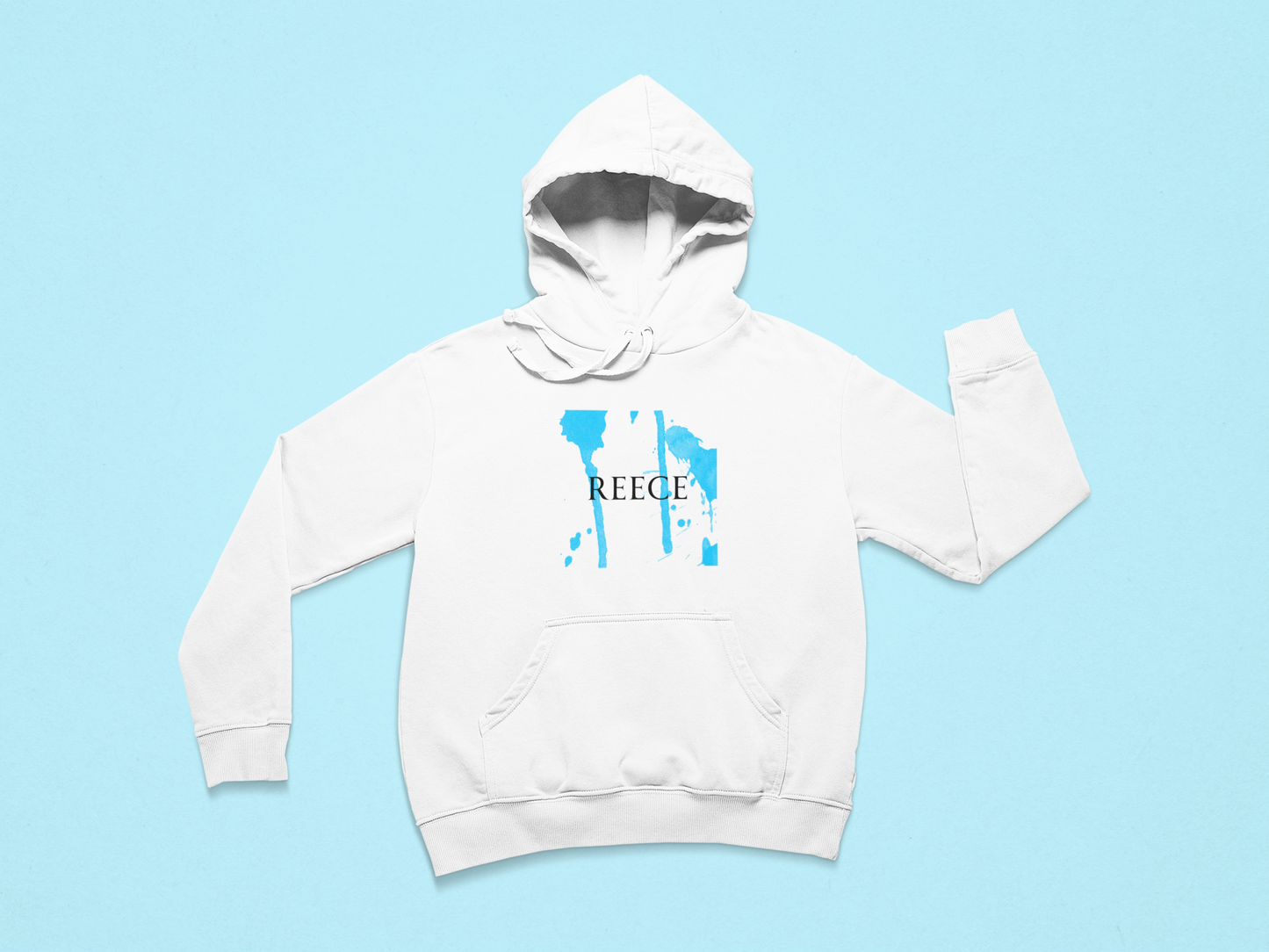 Personalised Kids Hoodie with Splash Design – Custom Name Gift for Children
