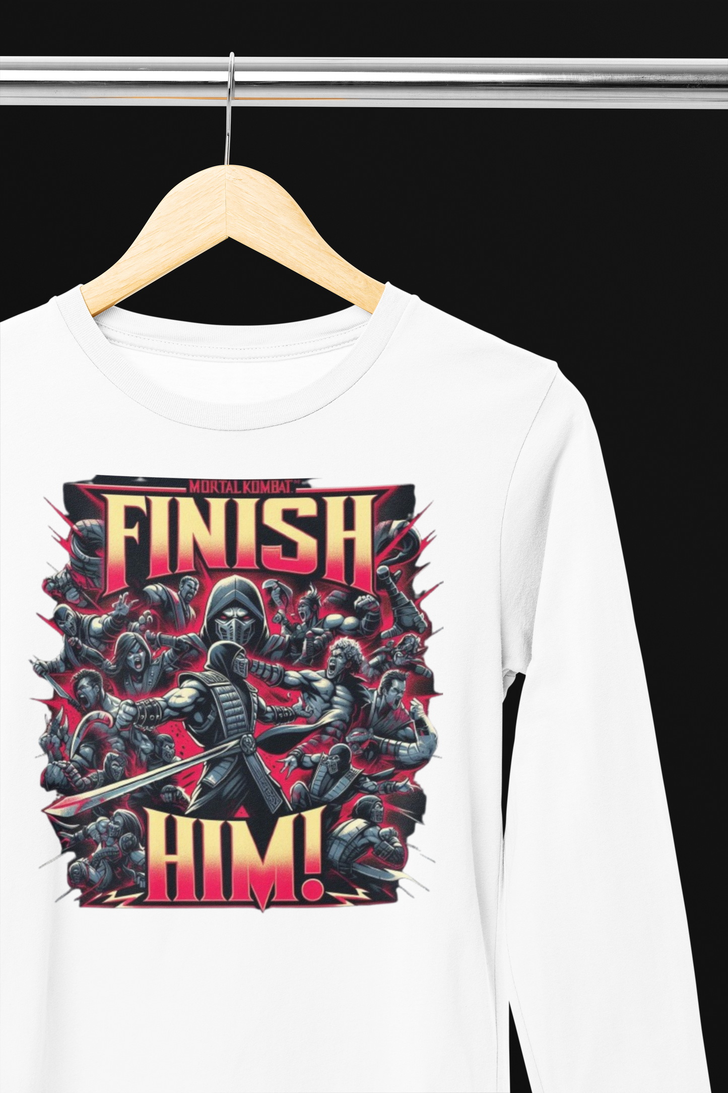 Long Sleeve Tee - Mortal Kombat - Finish Him