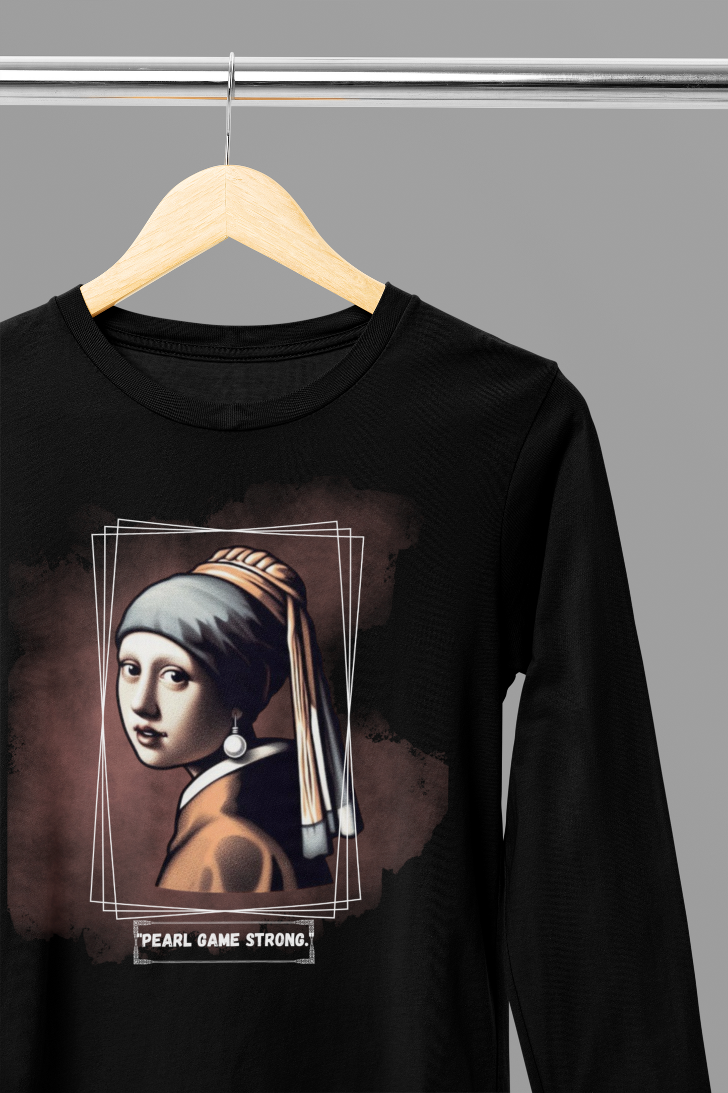 Long Sleeve Tee - Pearl Game Strong Design