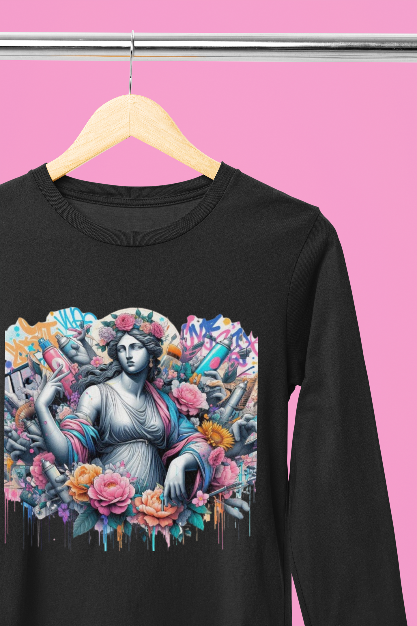 Long Sleeve Tee Venus Birth Contemporary Streetart Unisex Jersey