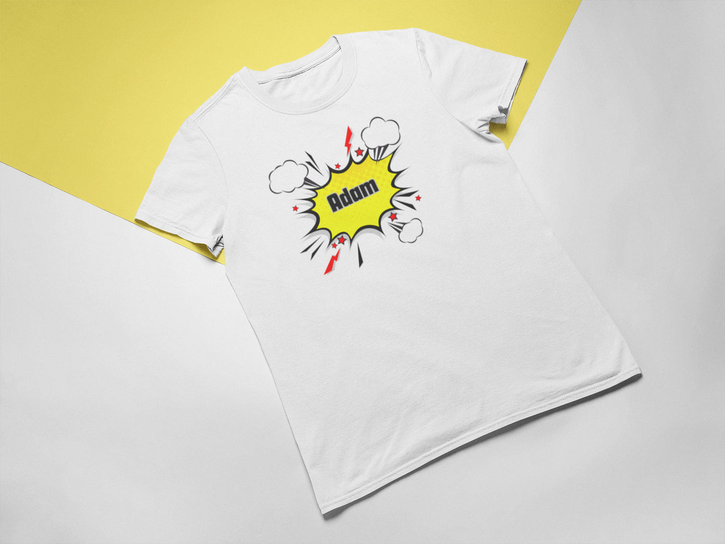 Kids Tee - Personalised Name Pop Art Speech Bubble Design
