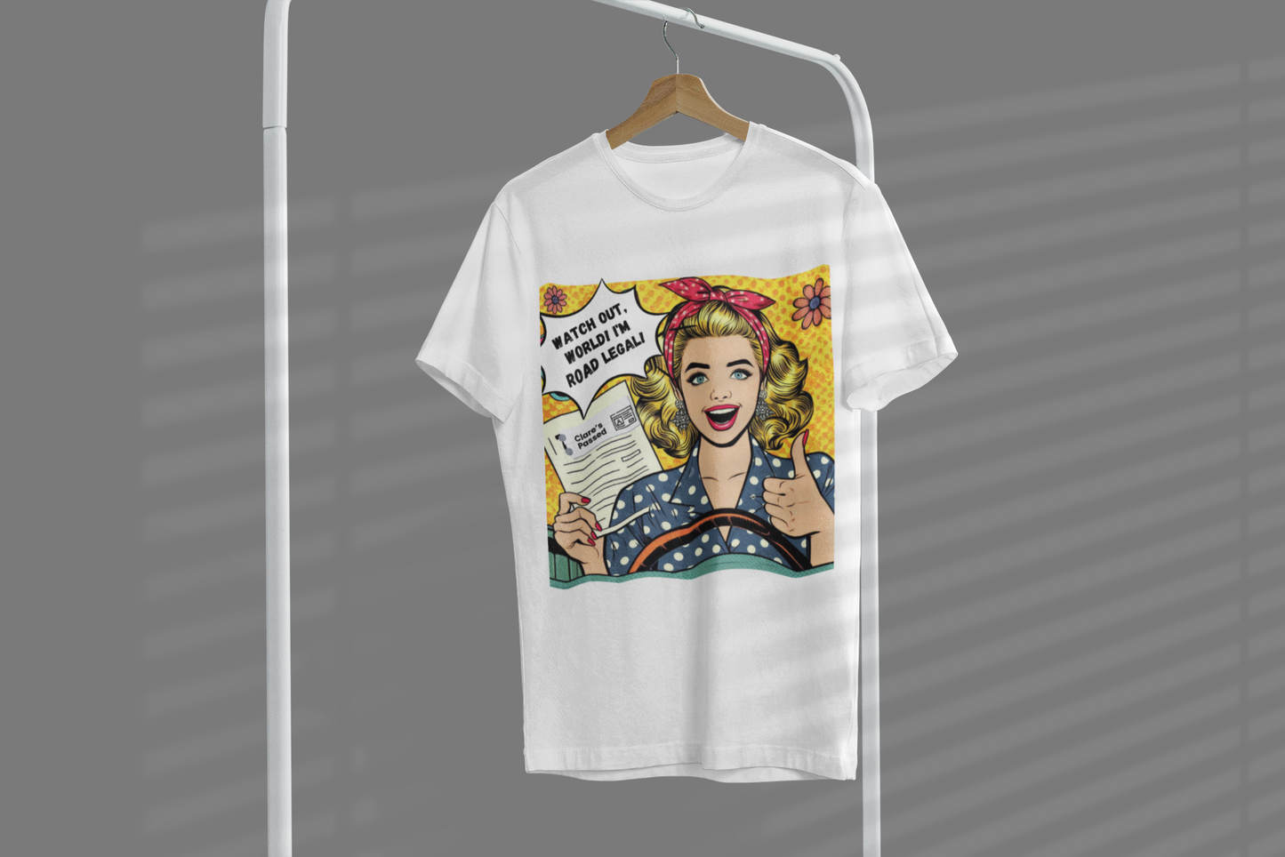 Pop Art Driving Test Passed T-Shirt