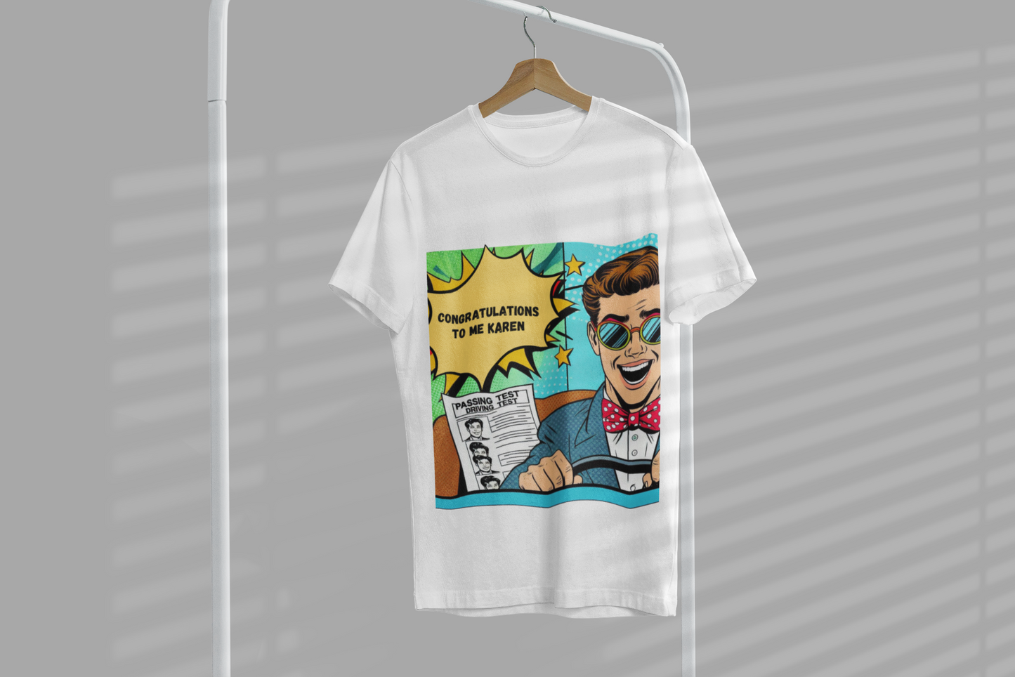 Pop Art T-Shirt - Custom Text Design