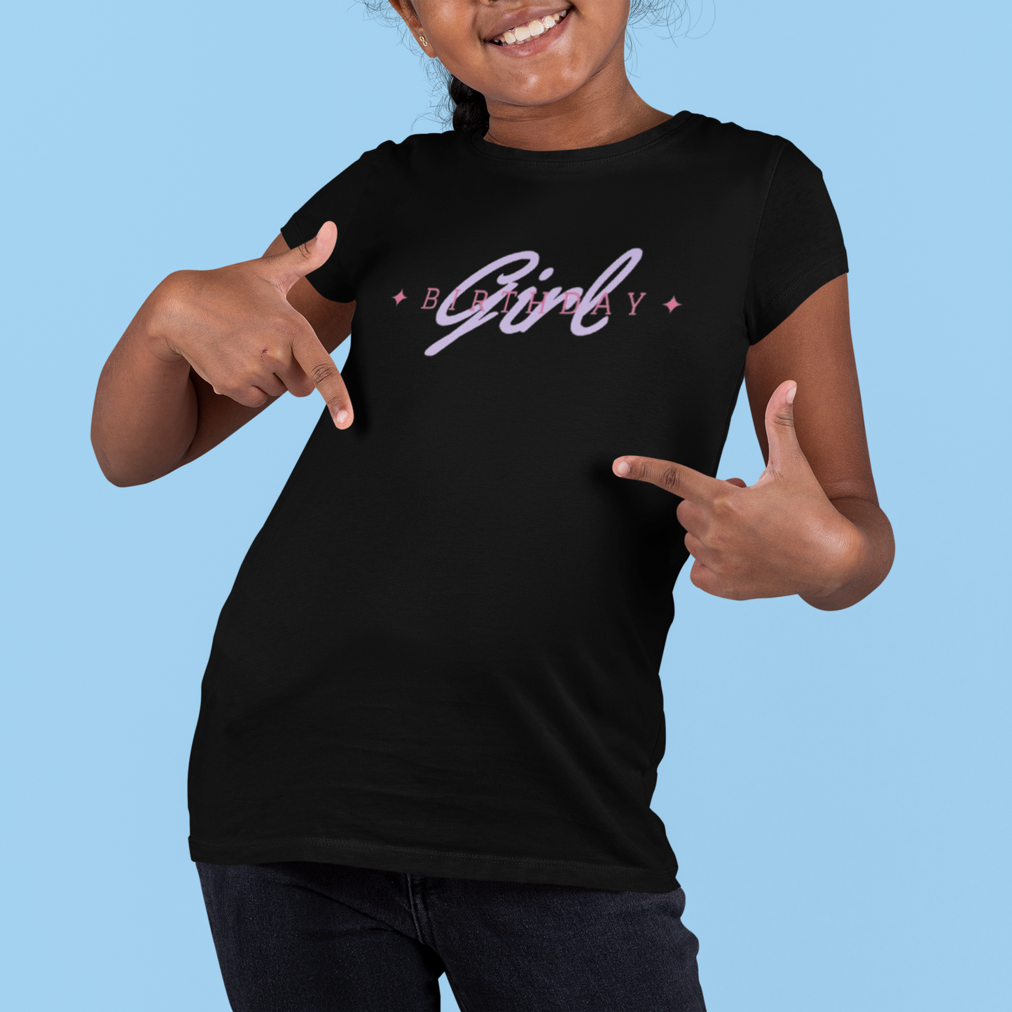 Kids Tee - Birthday Girl Design