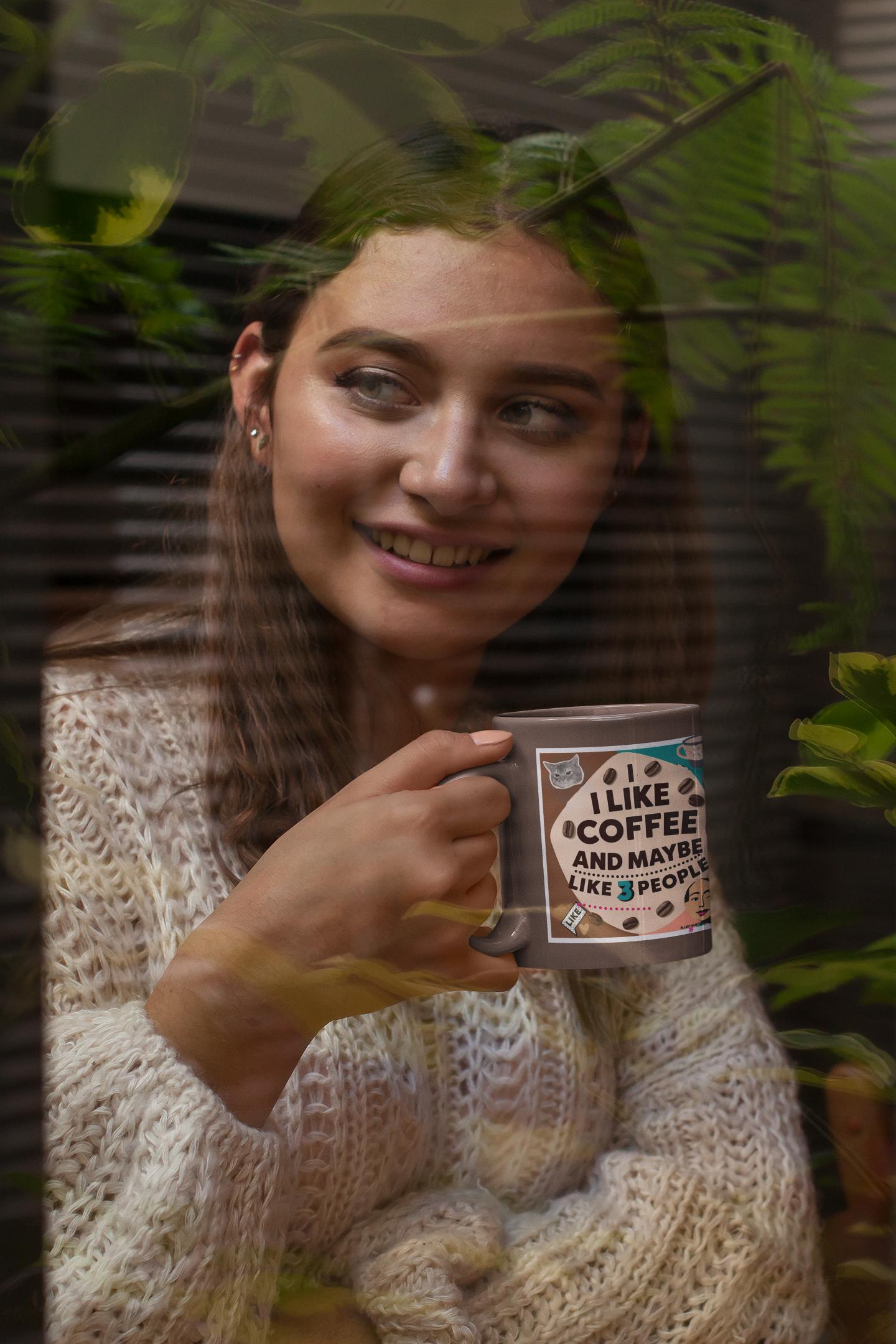 Humorous Coffee Mug - I Like Coffee and Maybe 3 People