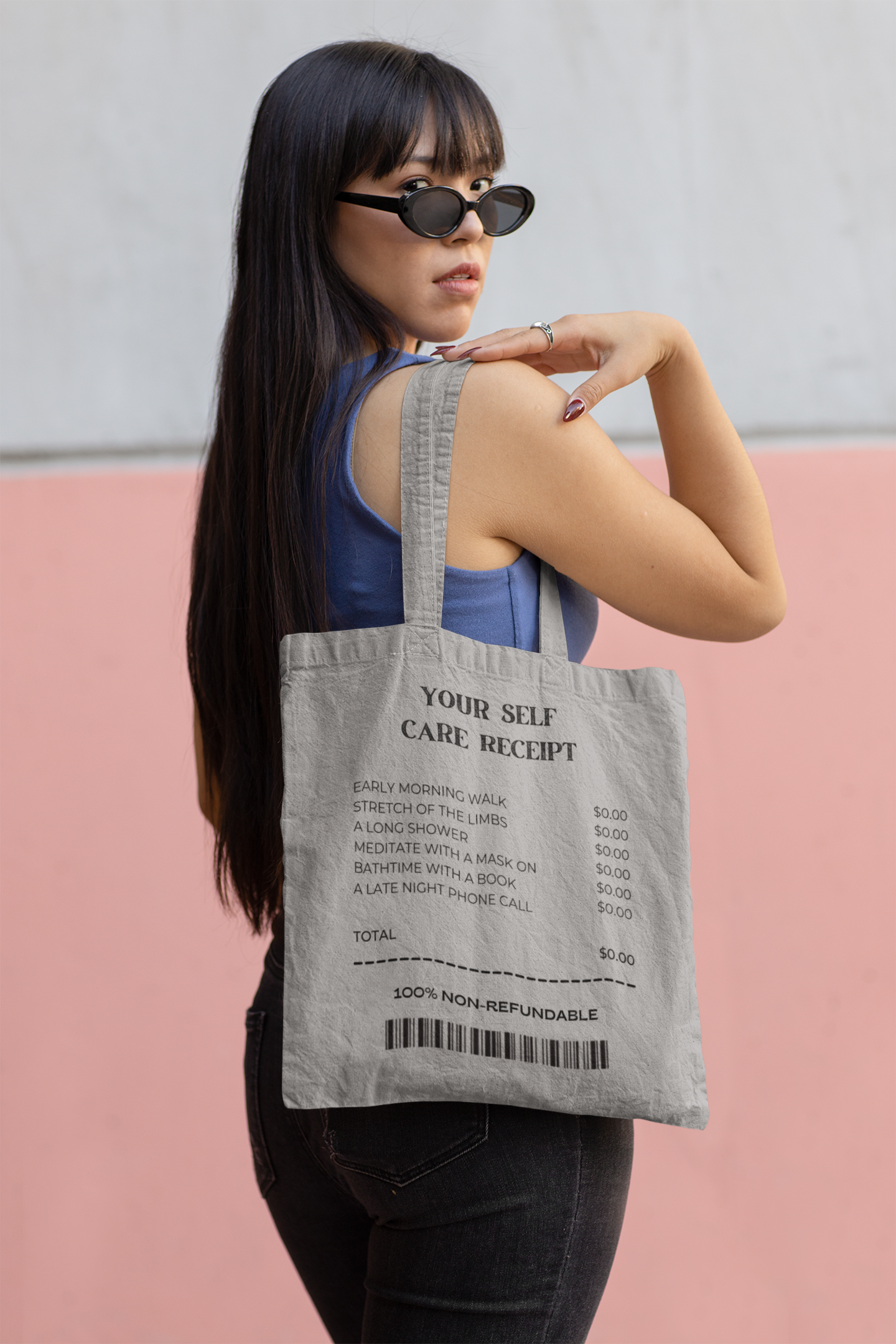 Your Self Care Receipt Tote Bag