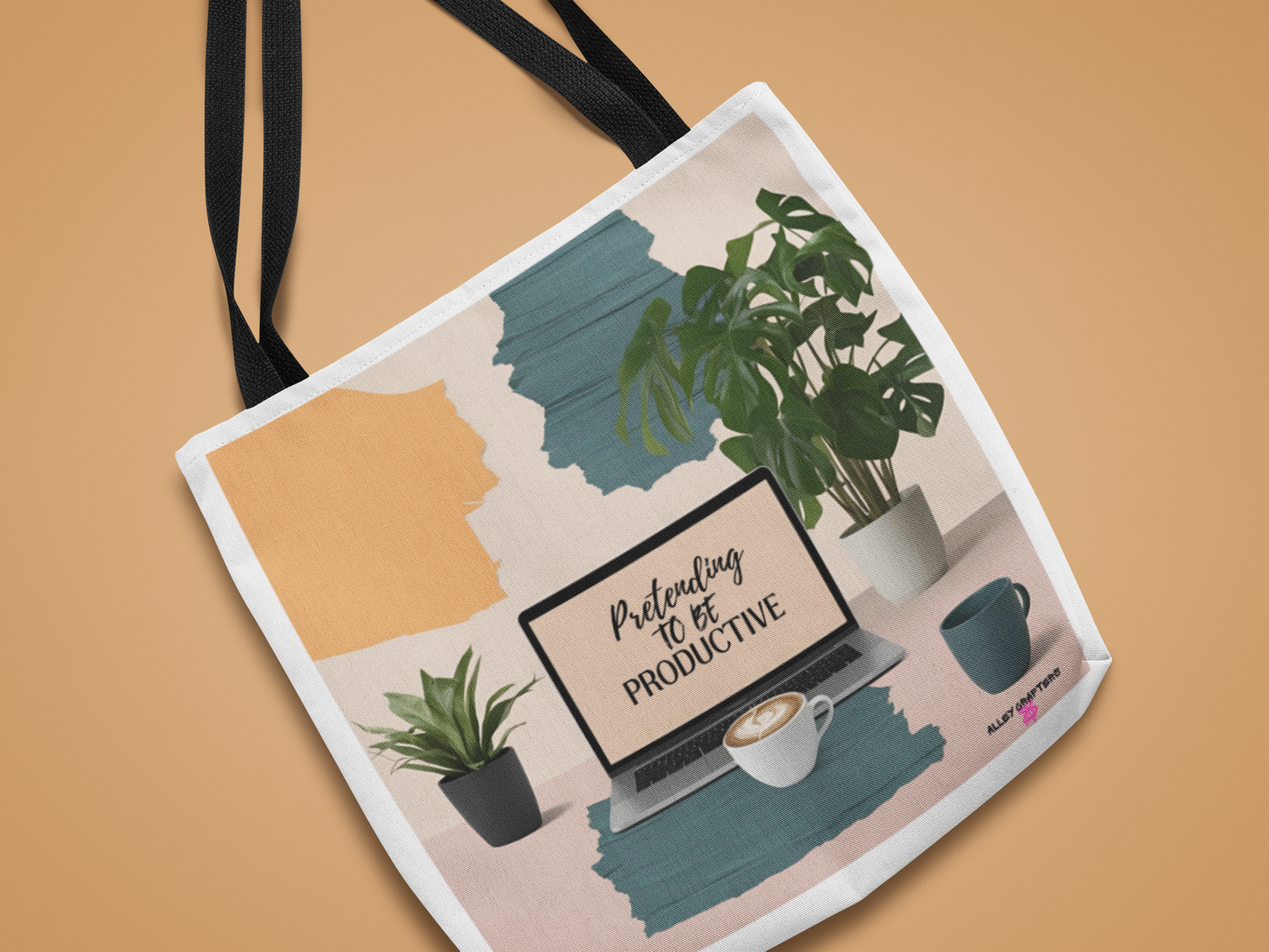 Pretending to Be Productive Tote Bag