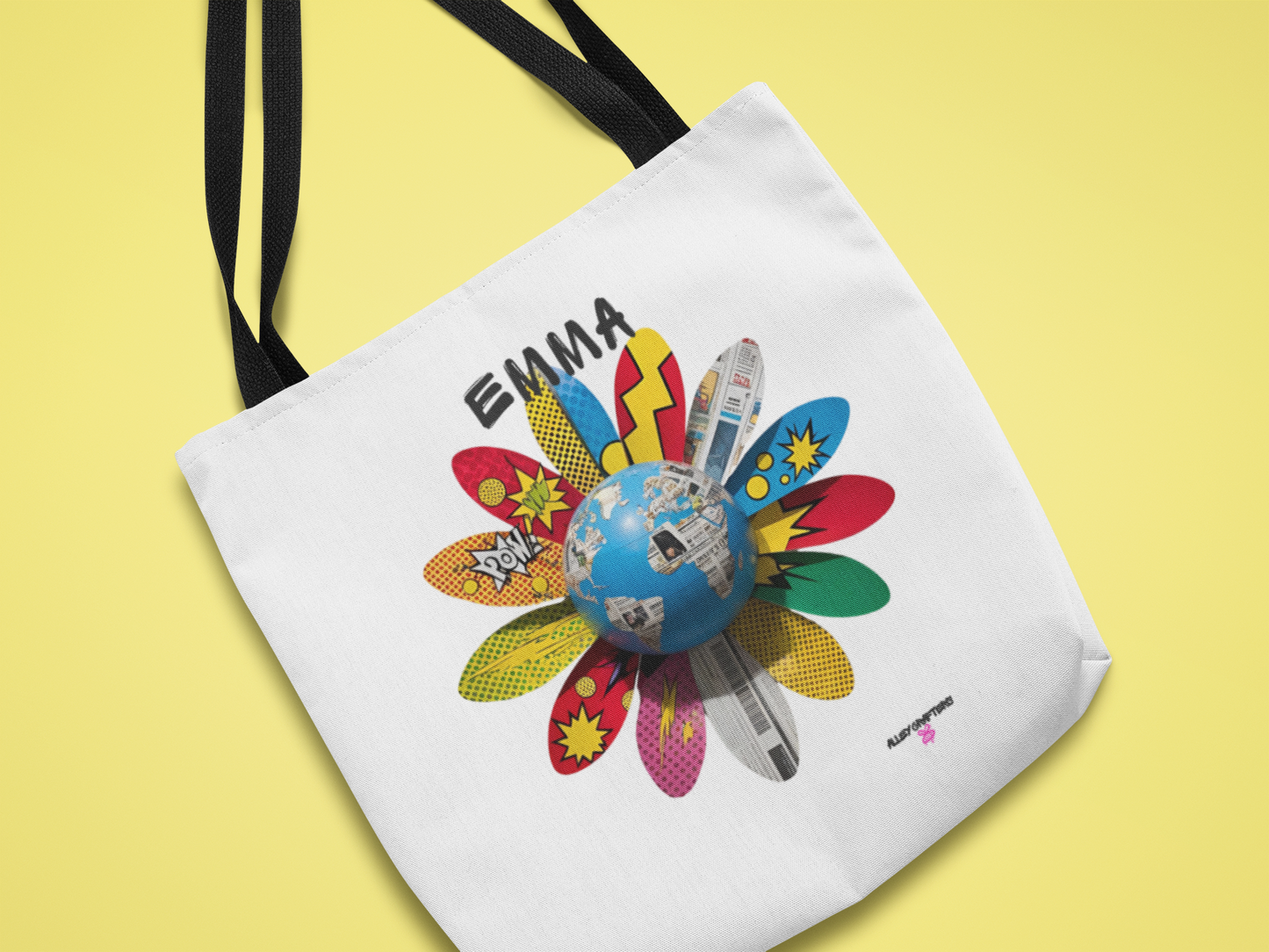 Bloom Different: Personalised Eco-Pop Flower Tote