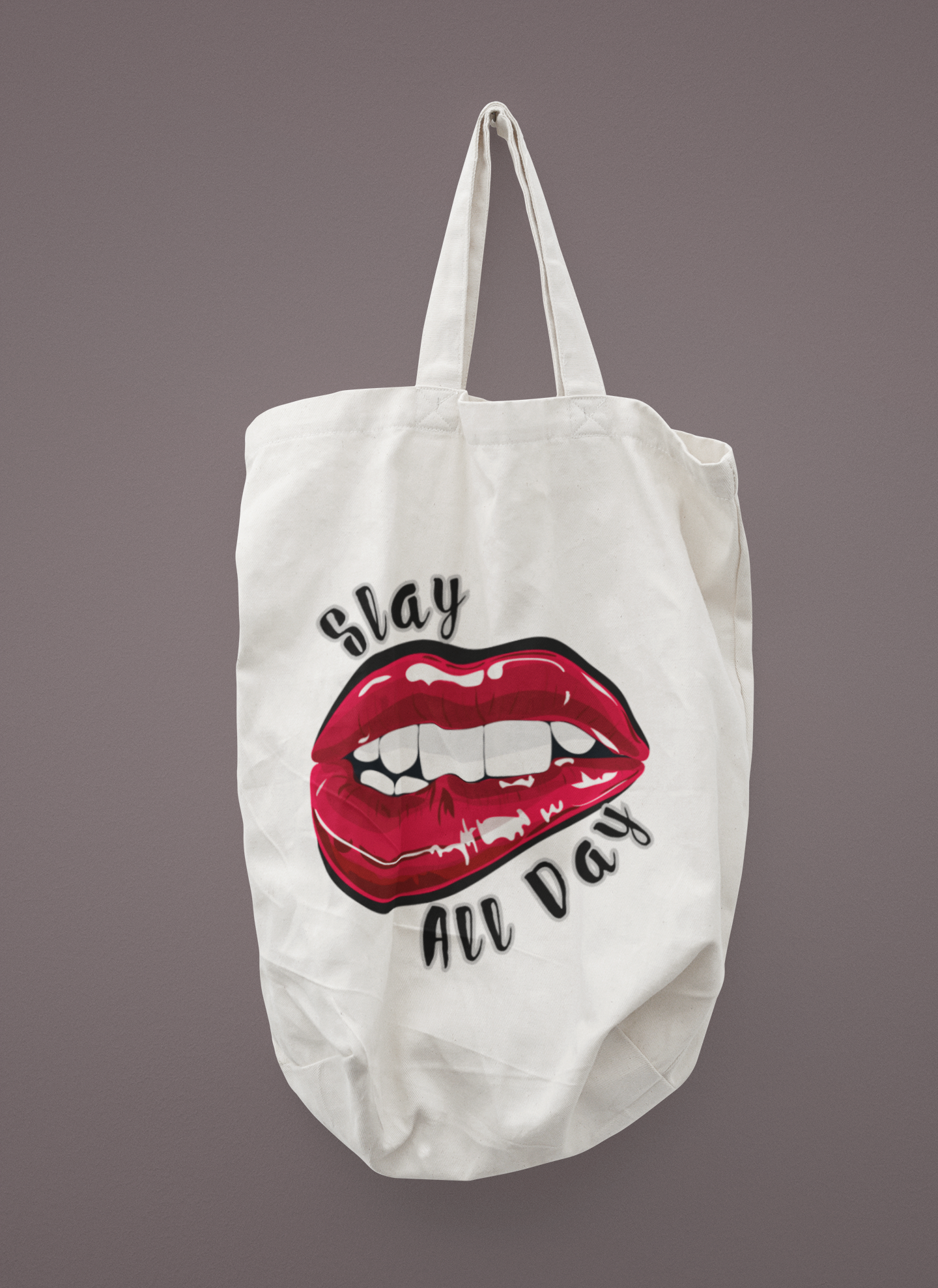 'Slay All Day' Canvas Tote Bag