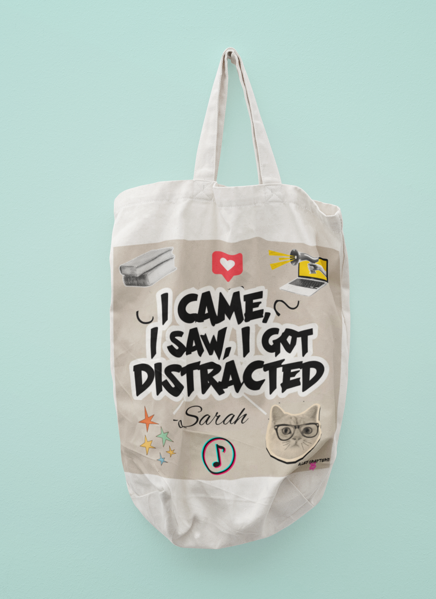 "I Came, I Saw, I Got Distracted" Tote Bag