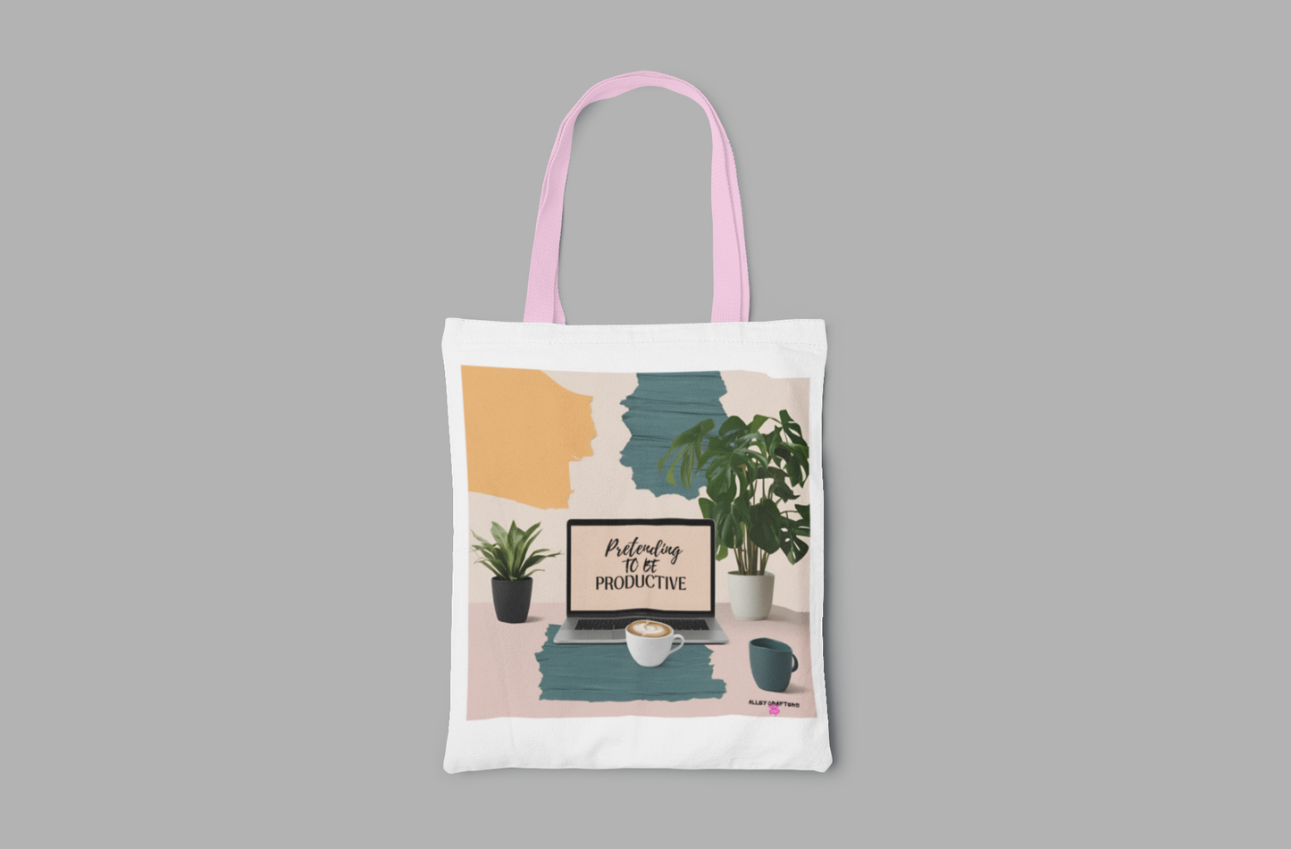Pretending to Be Productive Tote Bag