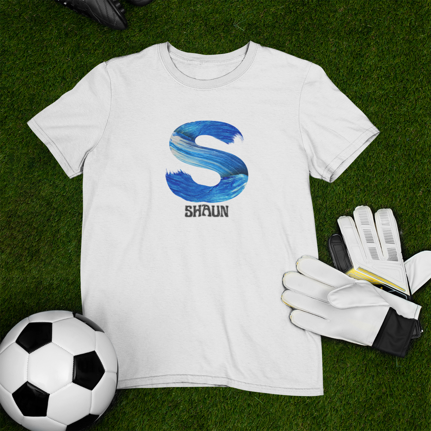 Personalised Children's Initial T-Shirt - Customisable Cotton Tee for Ages 4-12