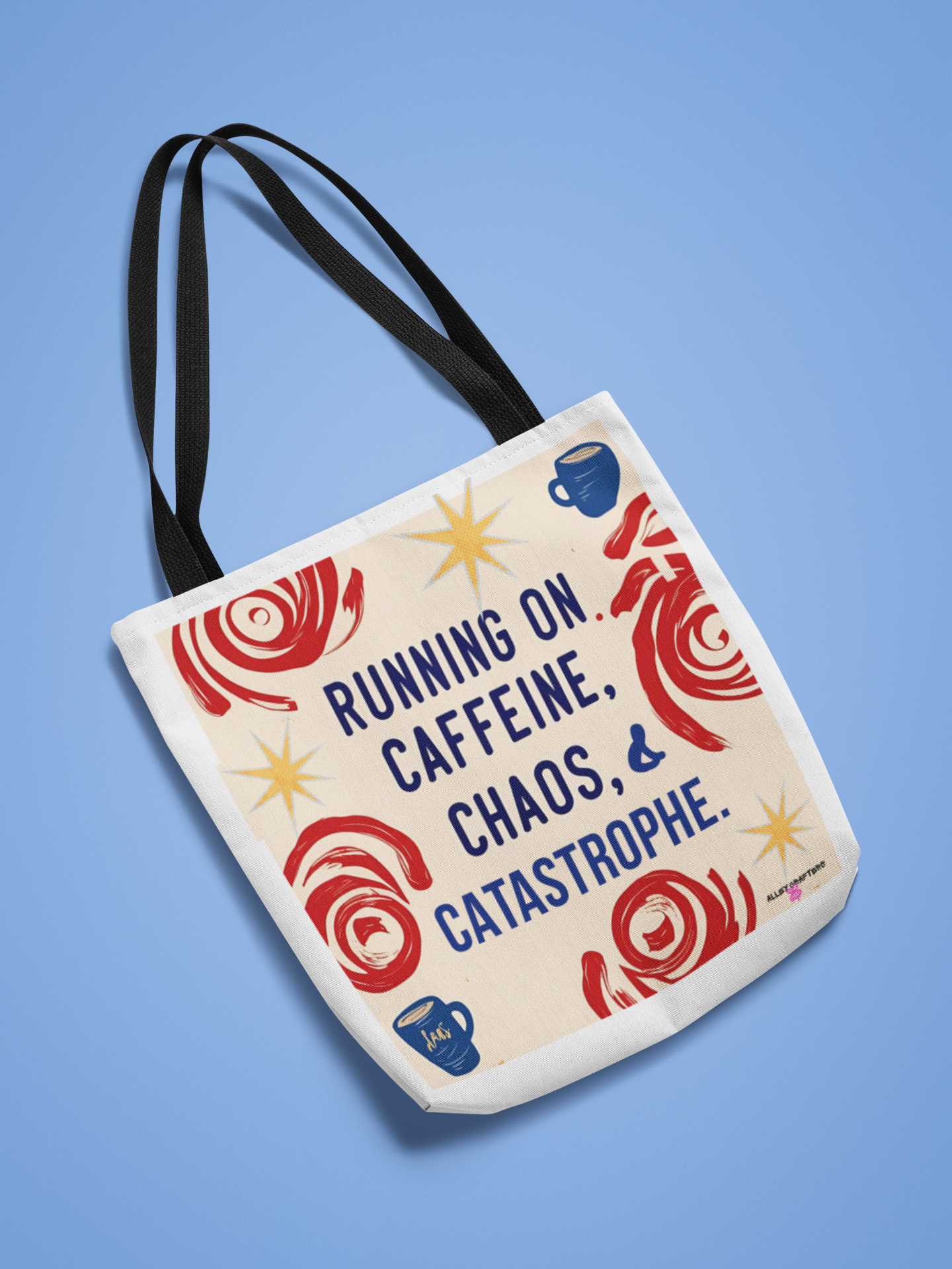 Caffeine Chaos Tote Bag