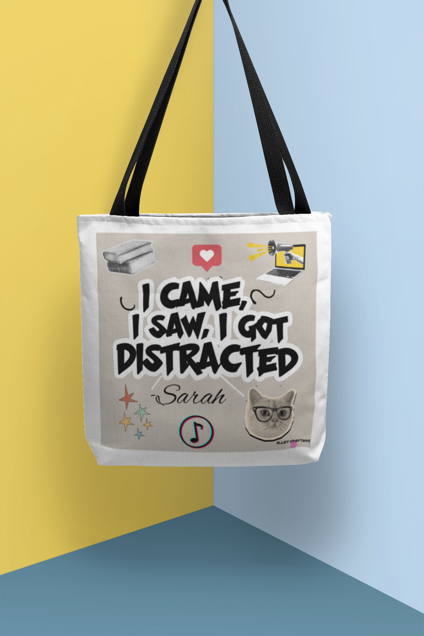 "I Came, I Saw, I Got Distracted" Tote Bag