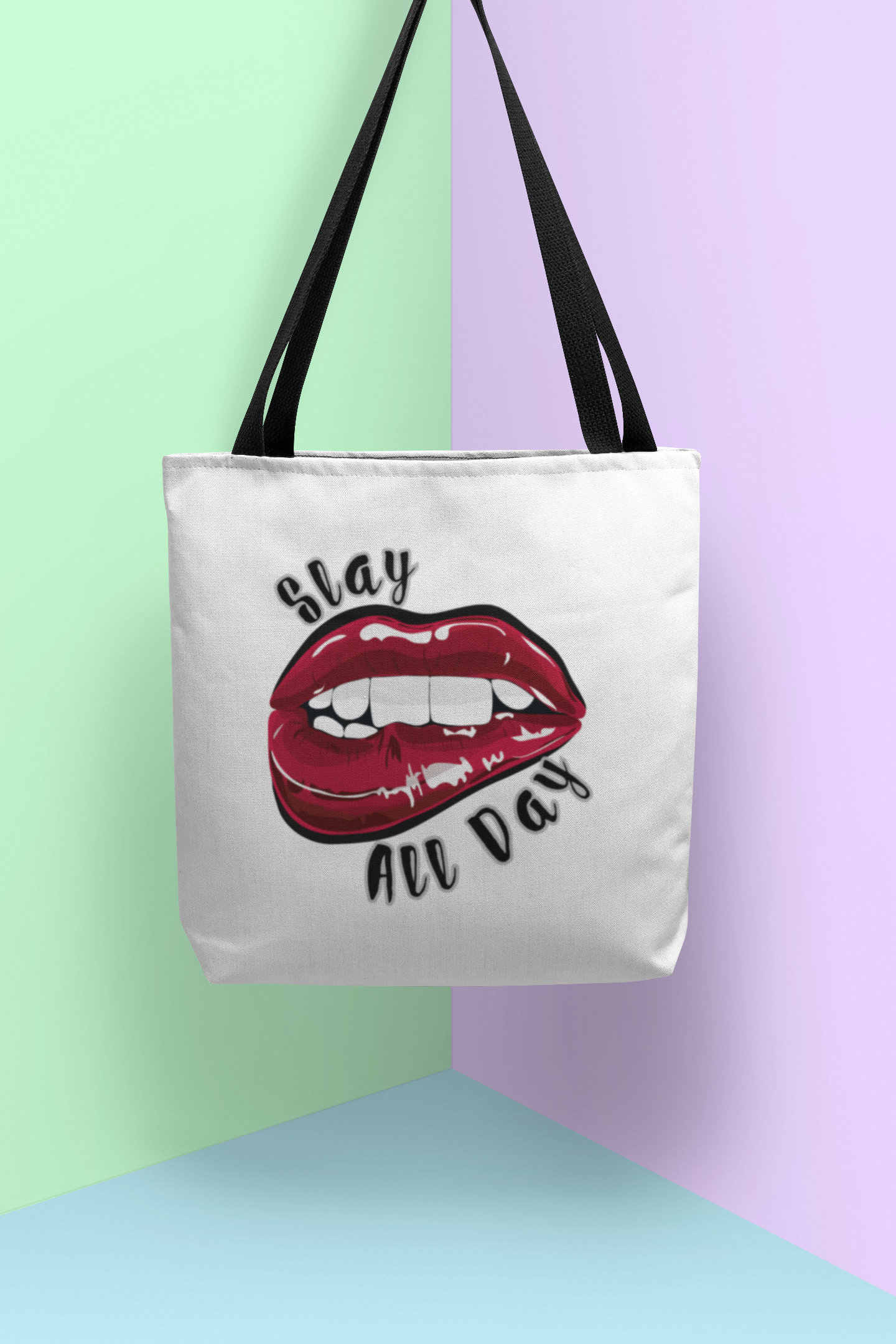 'Slay All Day' Canvas Tote Bag