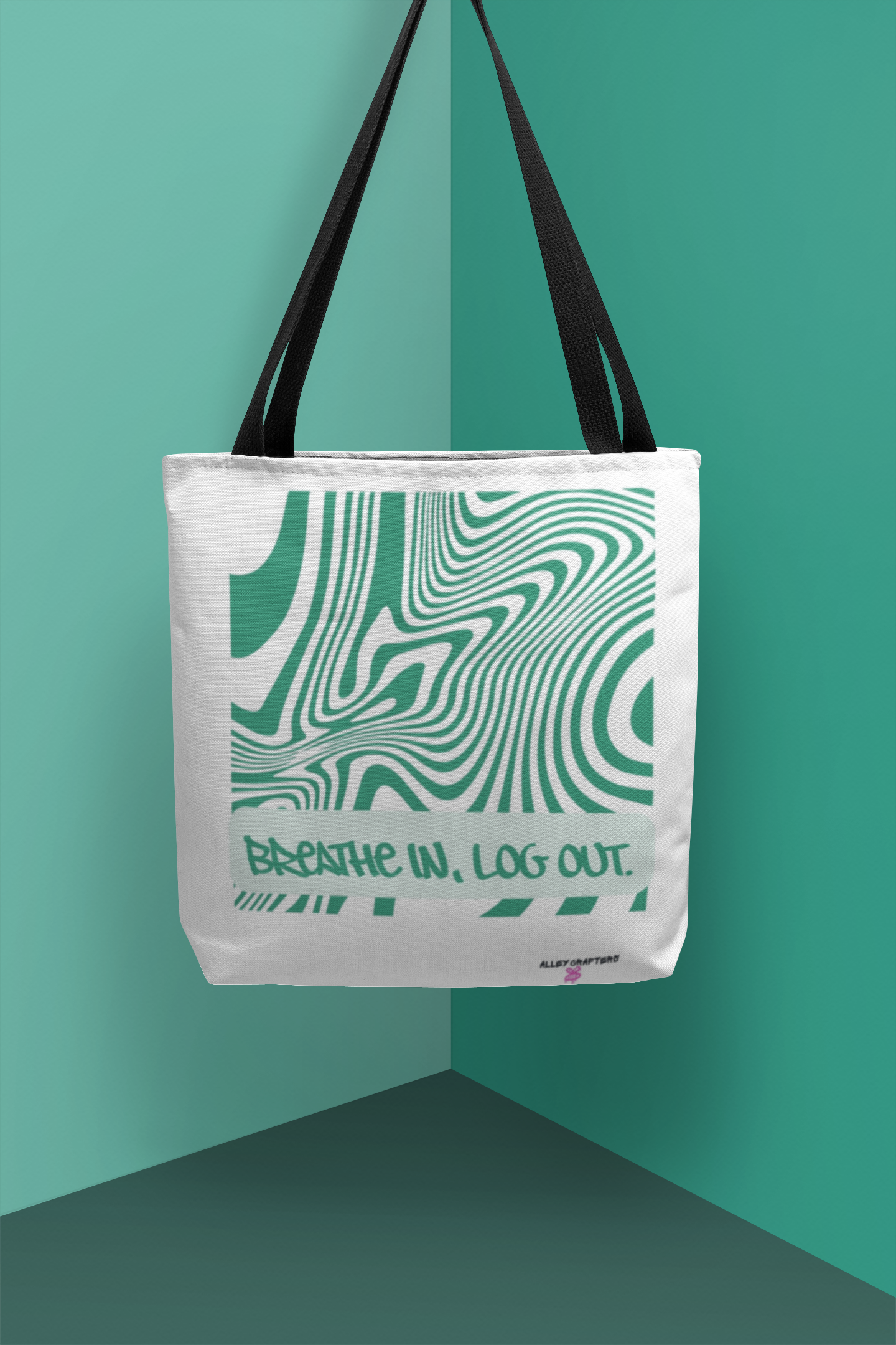 Breathe In, Log Out - Tote Bag