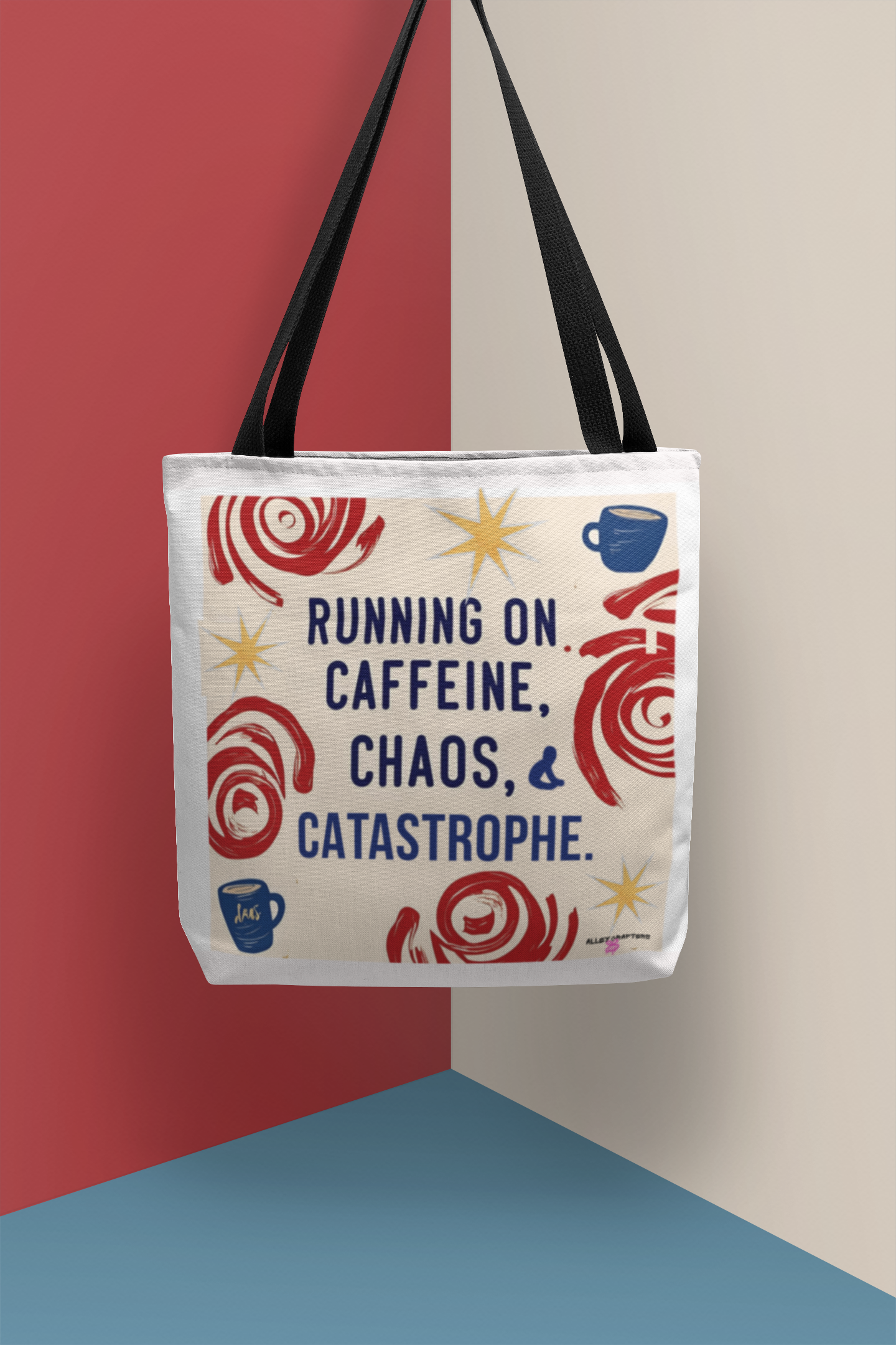Caffeine Chaos Tote Bag