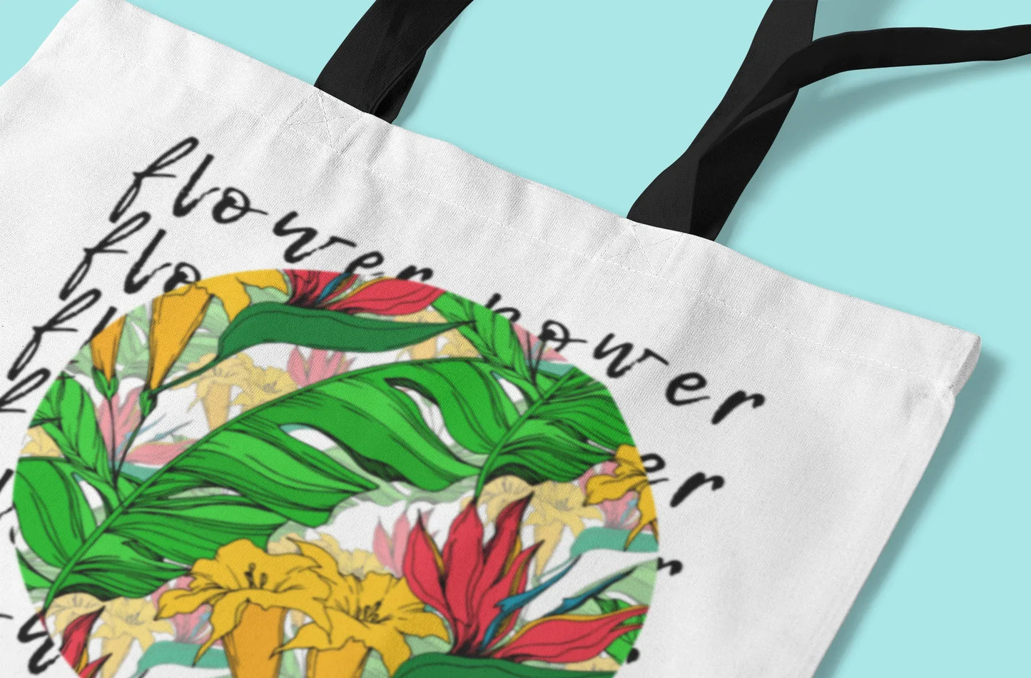 Flower Power Tote Bag - Alley Crafters